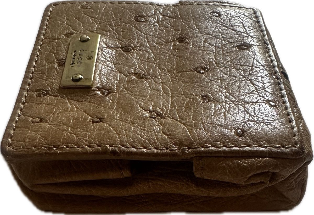 Gucci 🖤🖤Vintage Gucci Pouch in Ostrich Leather🖤🖤 Size ONE SIZE - 3 Thumbnail