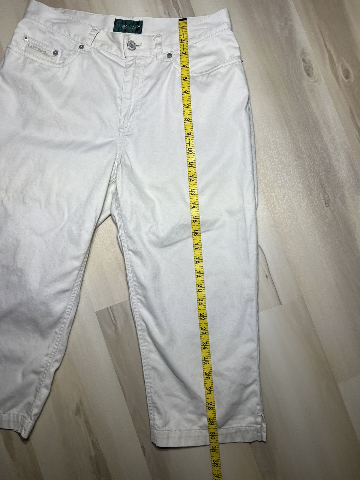 Denim & Supply Ralph Lauren × Polo Ralph Lauren × Ralph Lauren Lauren Jeans Co Ralph Lauren White Capri Pants Petite Sz 10P Size 32" / US 10 / IT 46 - 6 Thumbnail