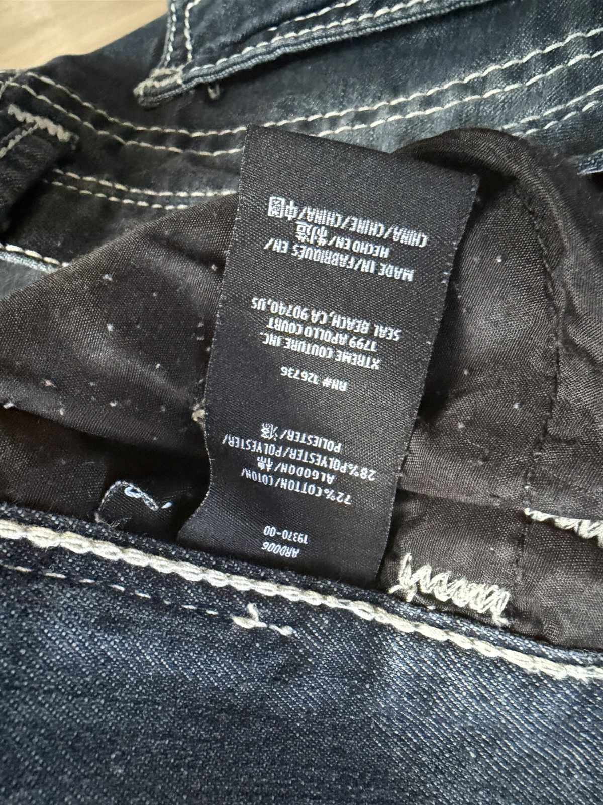 Vintage Vtg Y2K Archaic Premium Jeans Le Fleur Embroidered Sz 34 Size US 34 / EU 50 - 8 Thumbnail