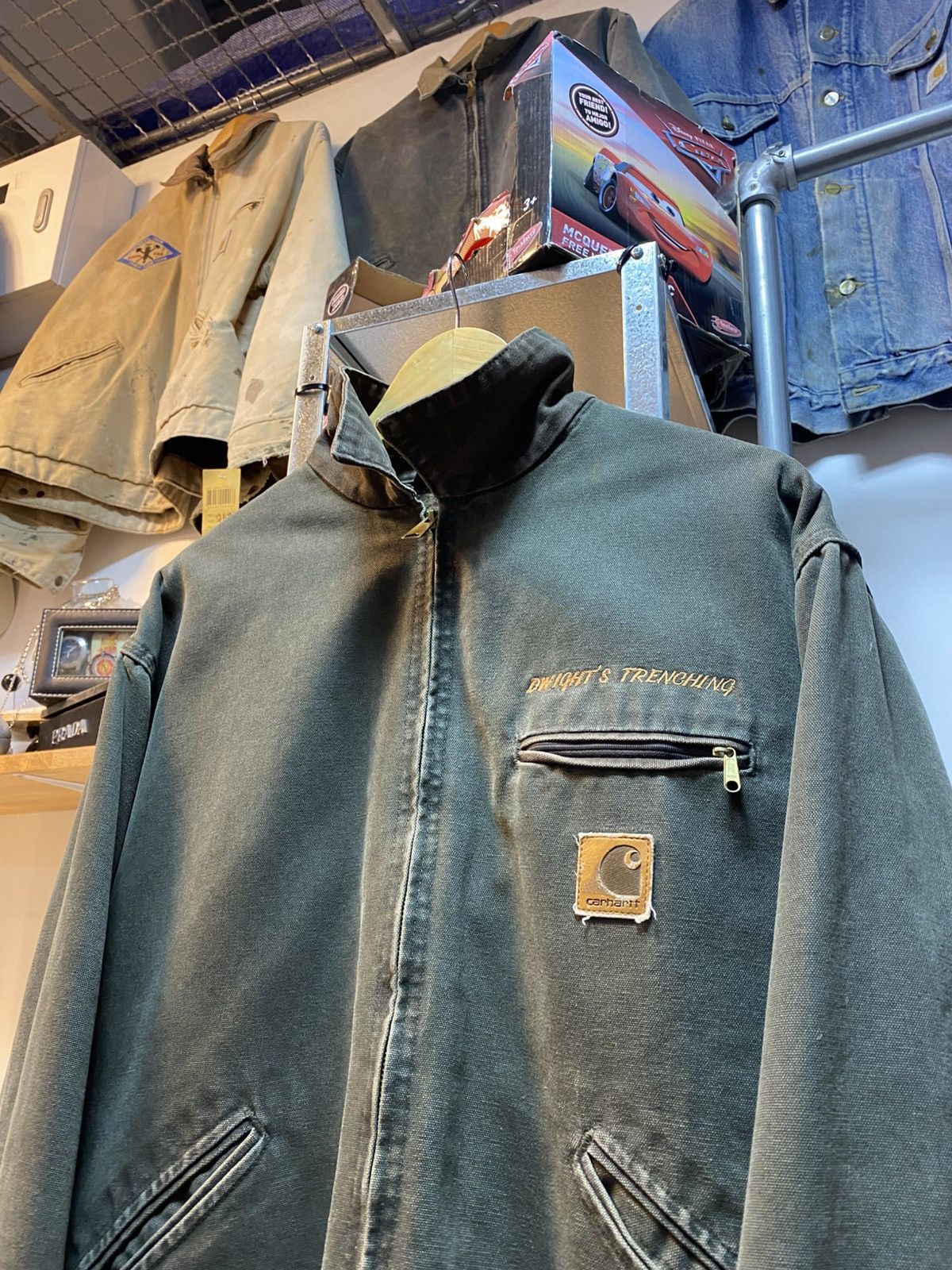 Carhartt Rare Vintage Carhartt Detroit Jacket MOS Green Size US XL / EU 56 / 4 - 2 Thumbnail