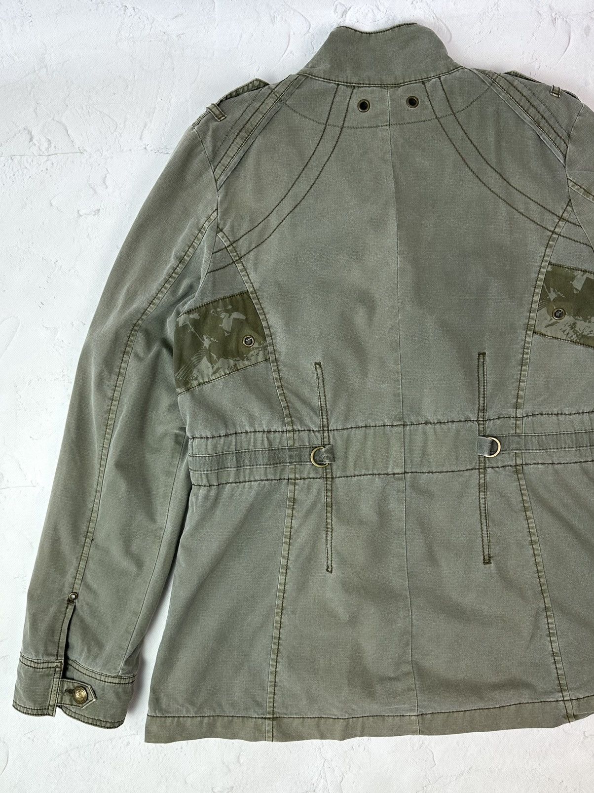 Vintage Vintage Military Khaki Long Sleeve Women’s Jacket Size XXL / US 16-18 / IT 52-54 - 9 Thumbnail