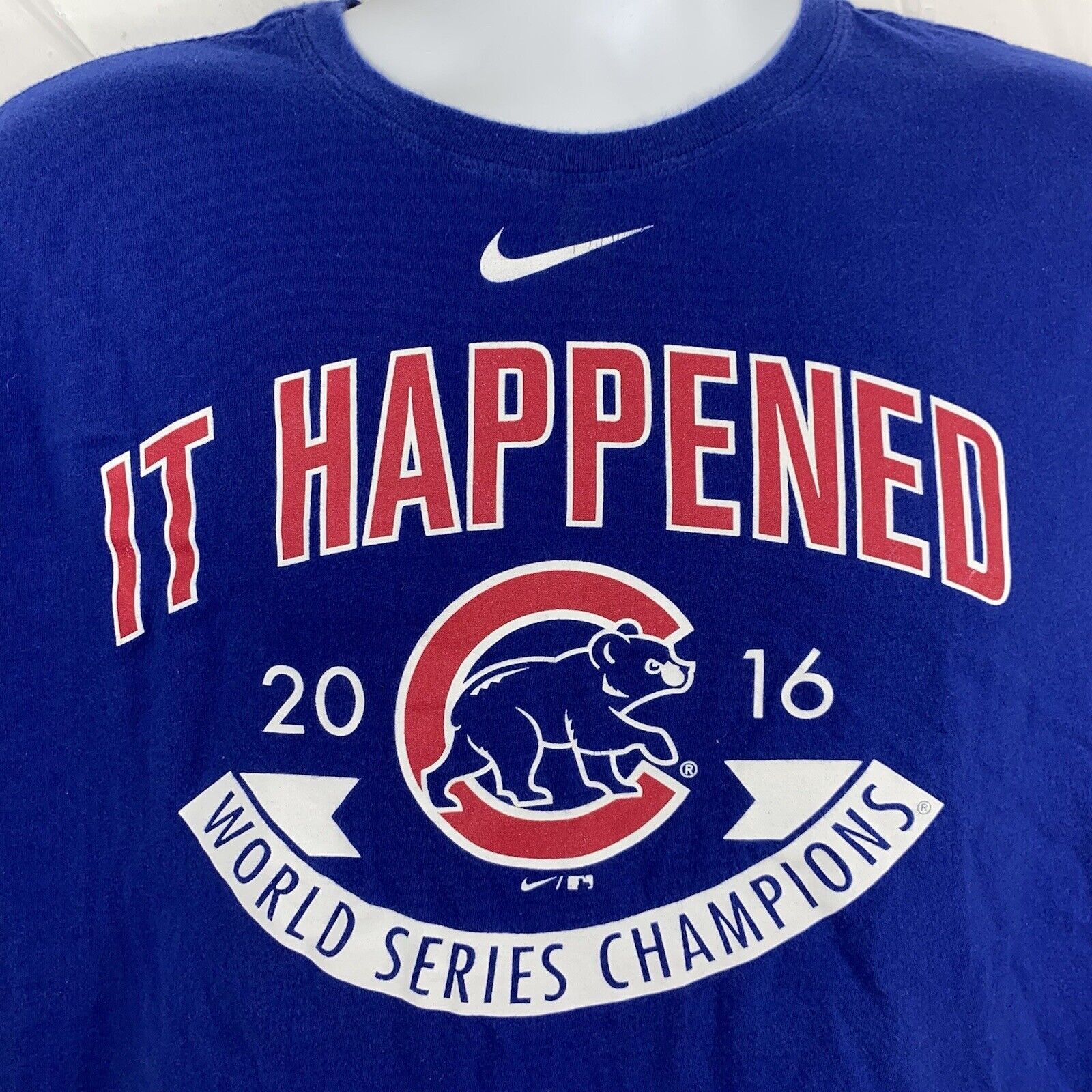 Nike Nike MLB Chicago Cubs Large Athletic World Series '16 Tee Size US L / EU 52-54 / 3 - 4 Thumbnail
