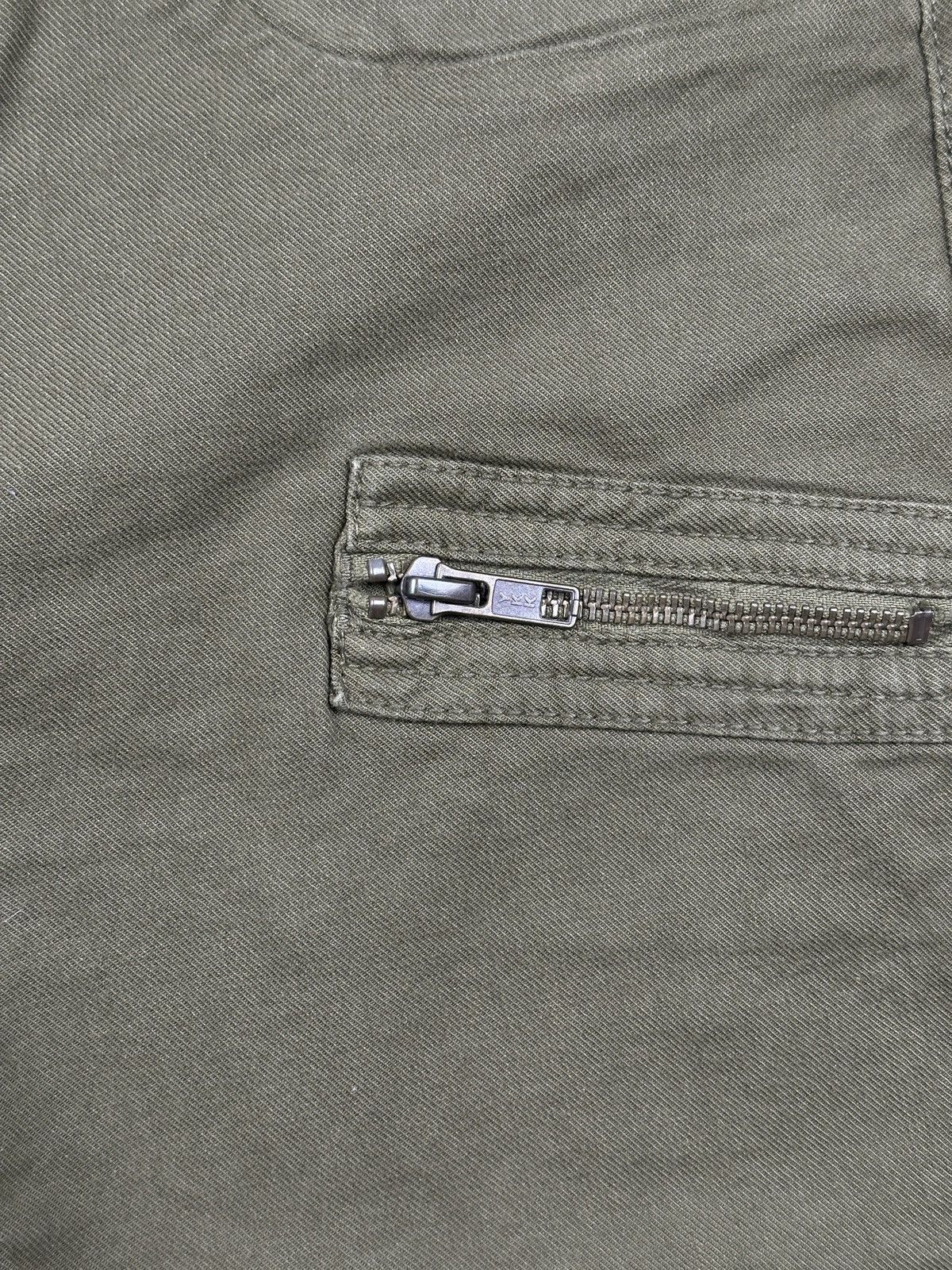 By Malene Birger By Malene Birger Olive Zip Detail Biker Pants Archive Y2K Size 31" - 7 Thumbnail