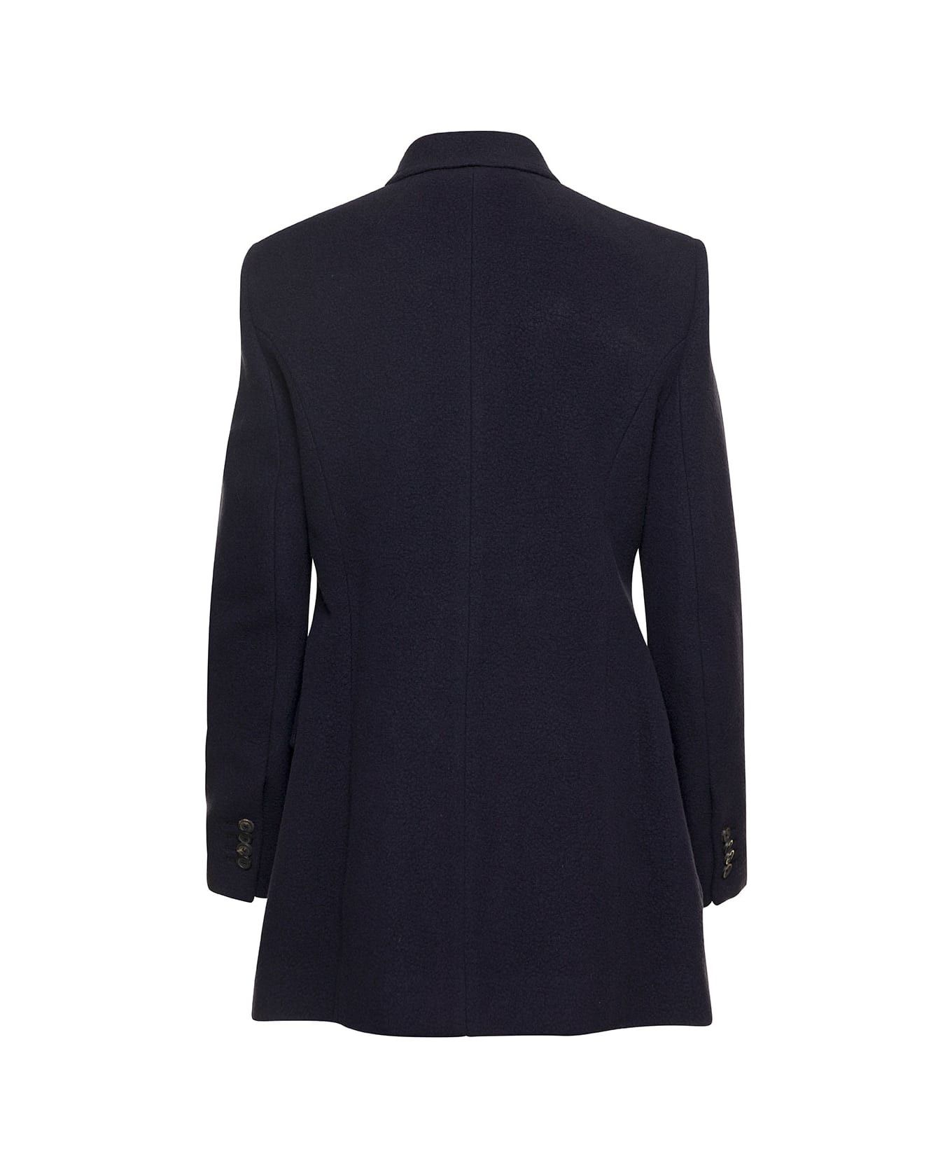 Balenciaga o1bcso1str0326 Hourglass Blazer in Navy Size M / US 6-8 / IT 42-44 - 2 Thumbnail