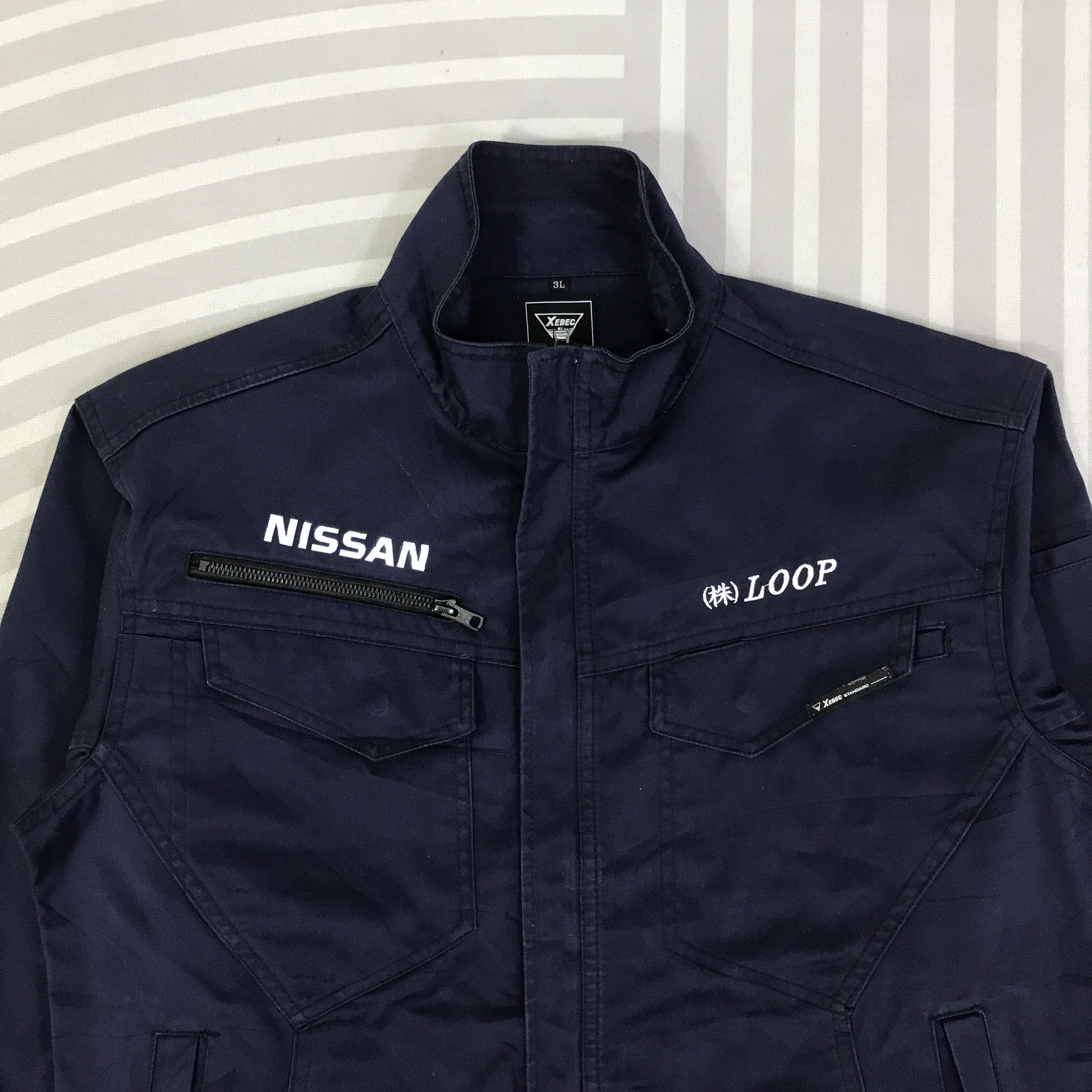 Japanese Brand Nissan X Calsonic Racing Team F1 Custom Jacket K97B14 Size US L / EU 52-54 / 3 - 4 Thumbnail