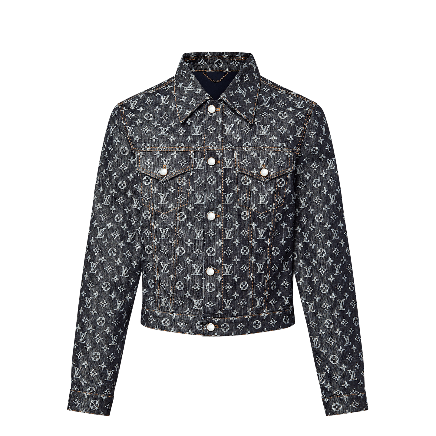 Louis Vuitton Monogram Jacquard Denim Jacket Size US M / EU 48-50 / 2 - 2 Thumbnail