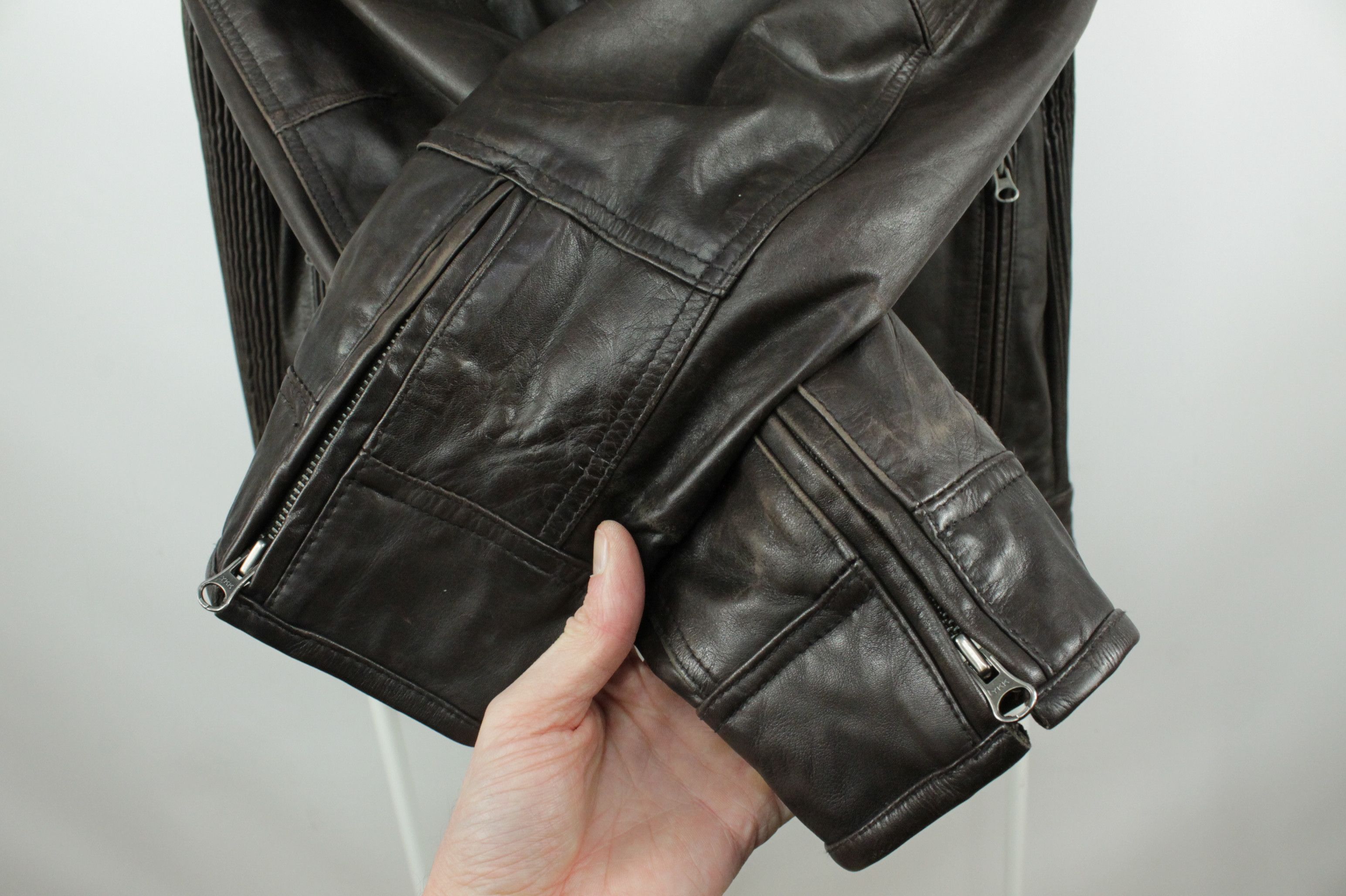 Daytona Daytona Brown Leather Aviator Biker Casual Jacket Size US XL / EU 56 / 4 - 6 Thumbnail