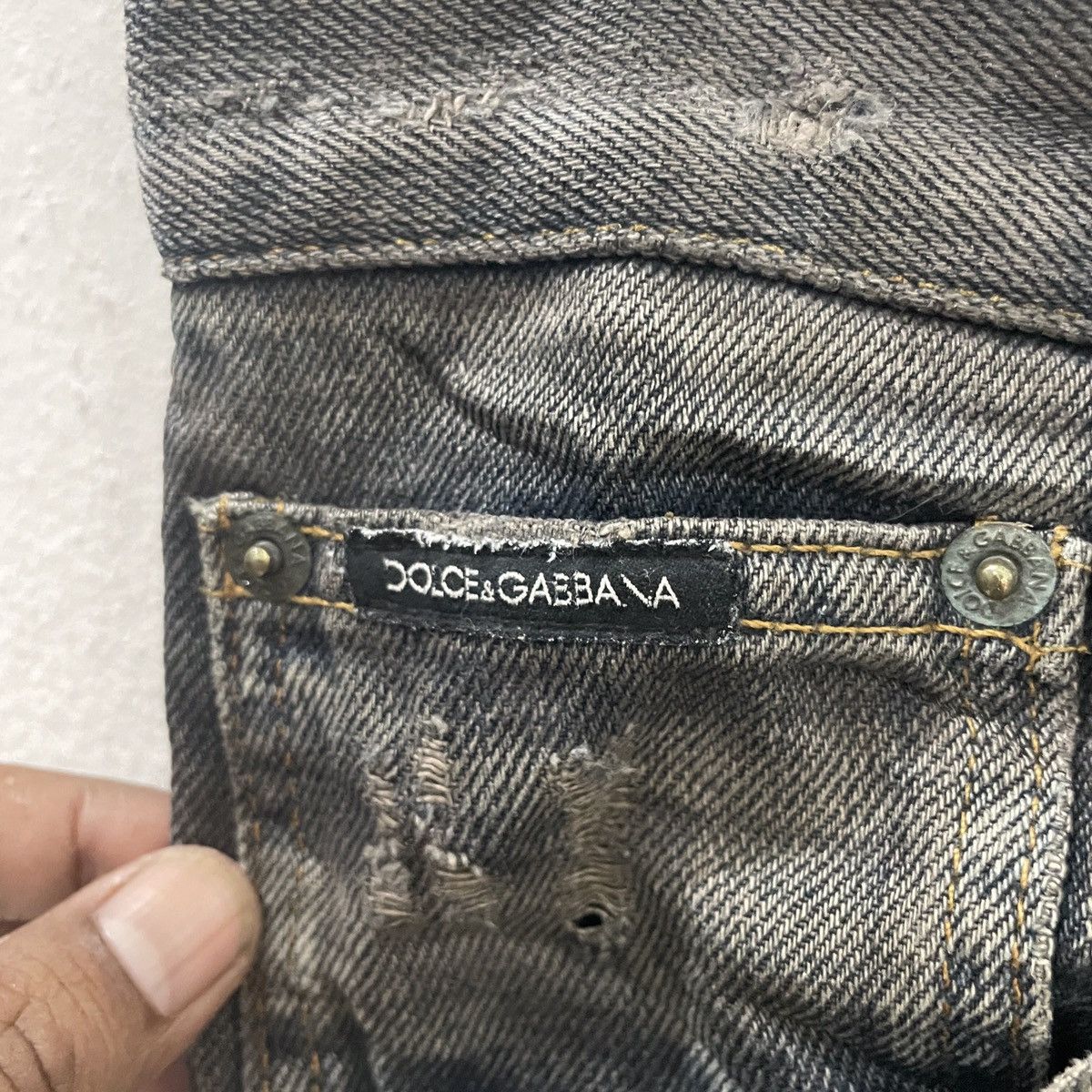 Dolce & Gabbana Vintage Dolce & Gabbana Distressed Denim Size 34" / US 12 / IT 48 - 6 Thumbnail