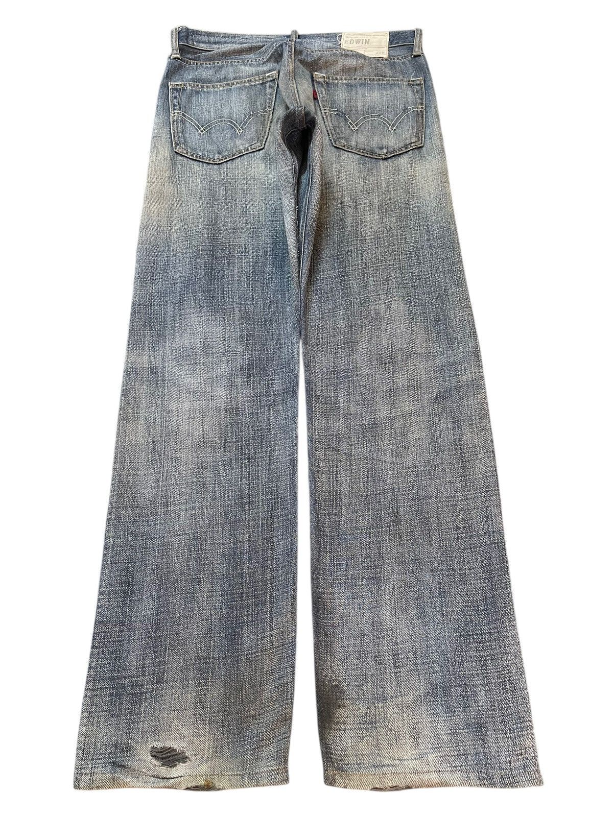 Edwin Vintage Edwin 503 Faded Wash Style Distress Jeans Size US 32 / EU 48 - 2 Thumbnail