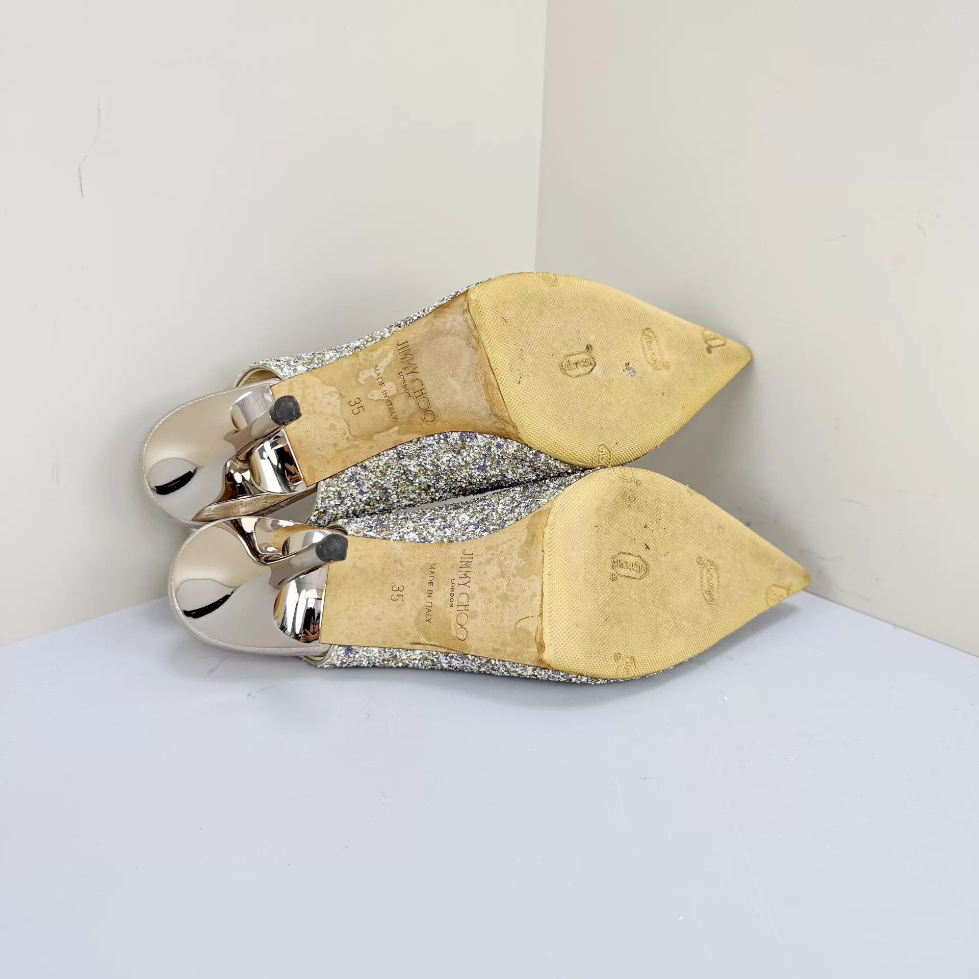 Jimmy Choo Jimmy Choo Sequin Heels 35 95% New Size US 4.5 / IT 34.5 - 5 Thumbnail