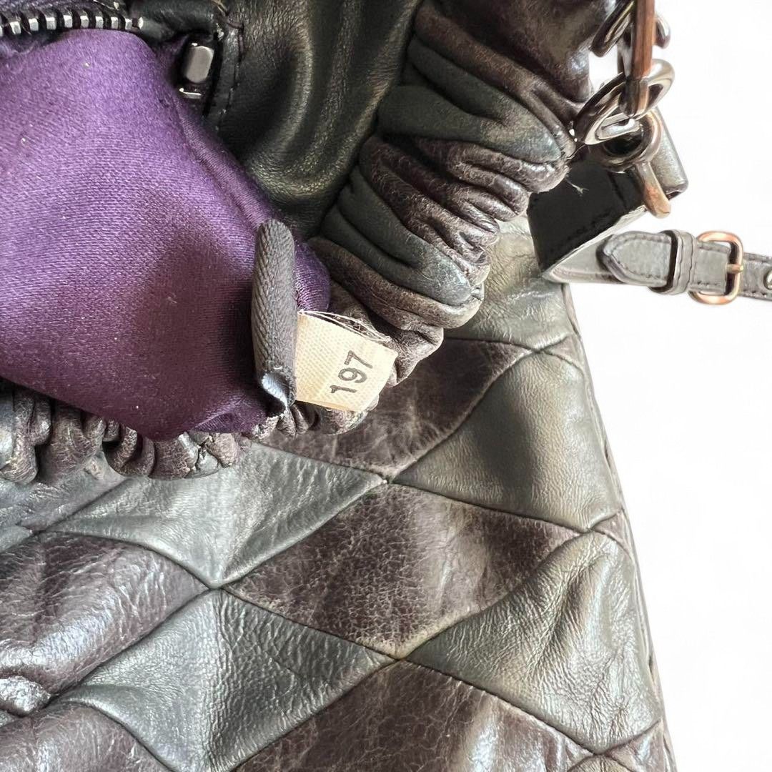 Miu Miu Miu Miu - Quilted Leather Shoulder Bag 90s Italy Designer Size ONE SIZE - 10 Thumbnail