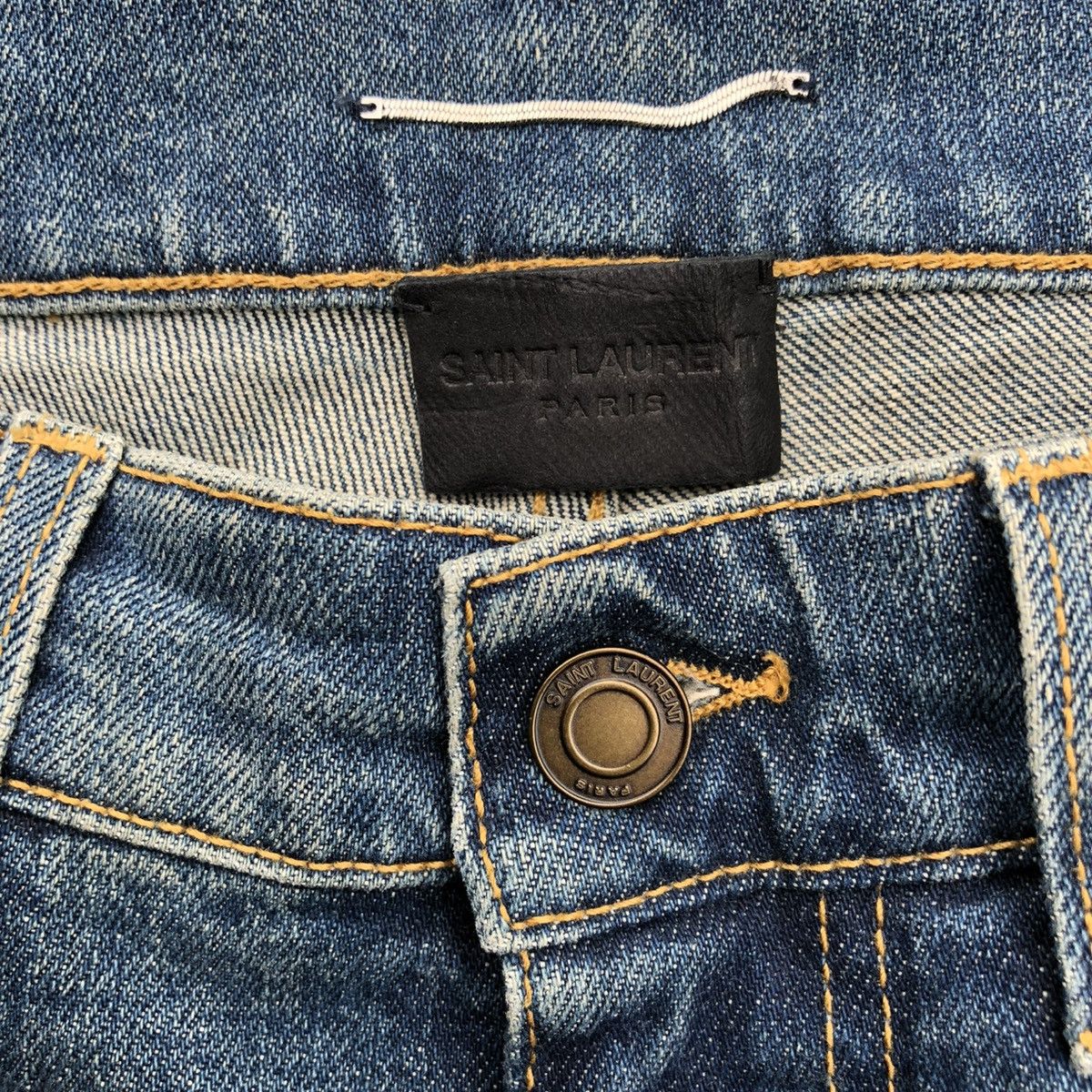 Saint Laurent Paris Saint Laurent Paris D21 M/SK-MW Skinny Jeans Size US 30 / EU 46 - 9 Thumbnail