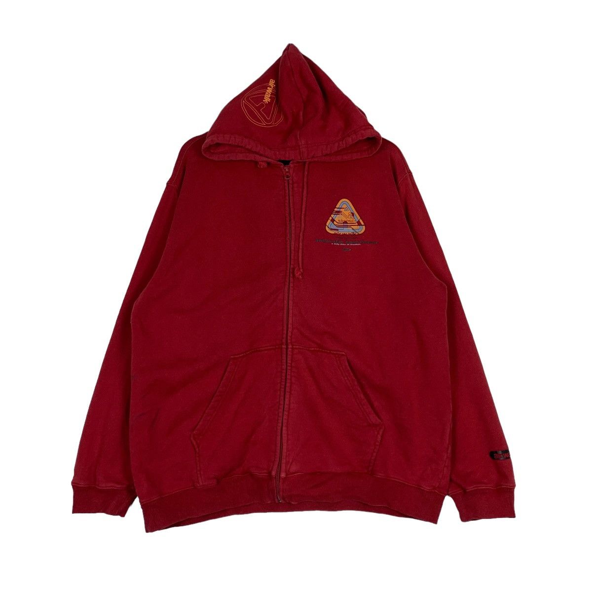 Airwalk AIRWALK Big Logo Red Zipper Hoodies Sweatshirts #0705-C32 Size US L / EU 52-54 / 3 - 1 Thumbnail