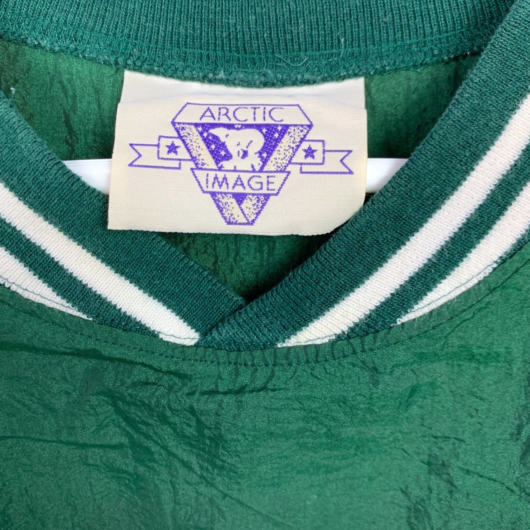 Vintage VINTAGE Arctic Image Windbreaker Pullover Shirt XL Green 1980s Nylon Casual Mens Size US XL / EU 56 / 4 - 3 Thumbnail