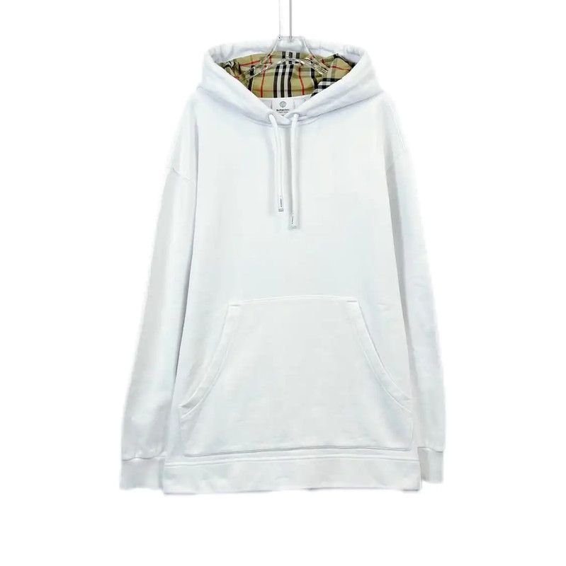 Burberry Burberry White Cotton Long Sleeve Hoodie Size S / US 4 / IT 40 - 1 Thumbnail
