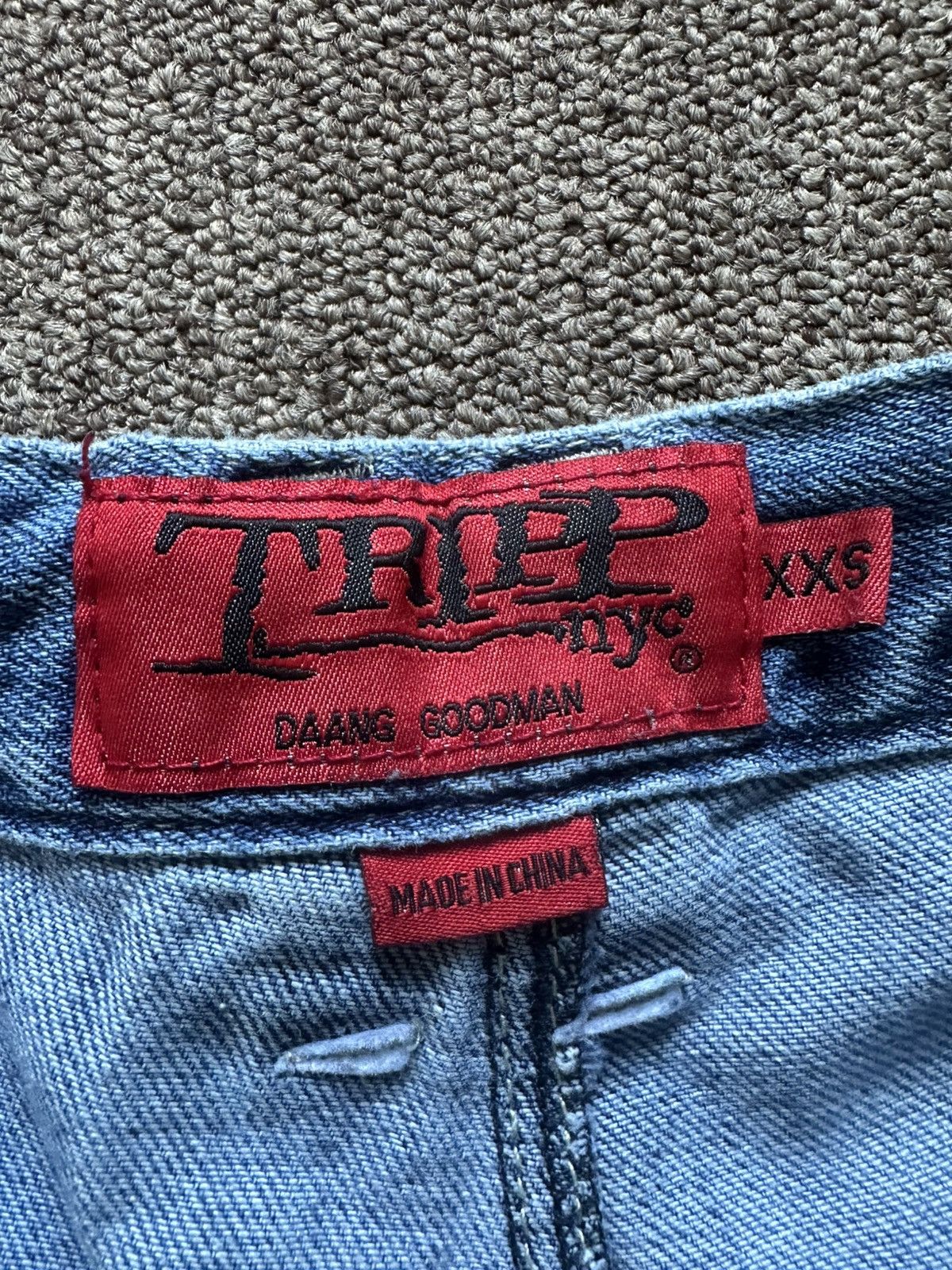Tripp NYC Tripp NYC Denim X Strap Pants [Light Blue] XXS Size 26" / US 2 / IT 38 - 3 Thumbnail