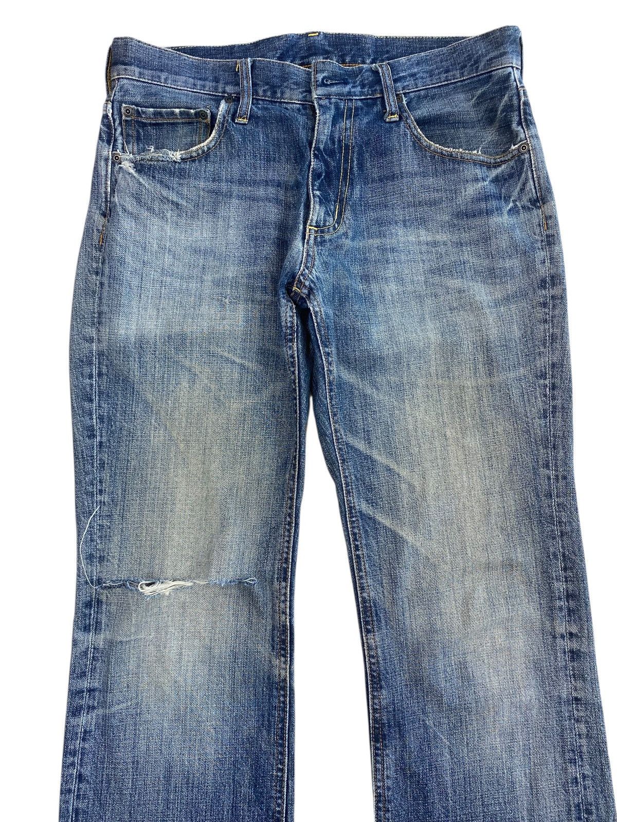 Other Japanese Brand Whiskers Ripped Style Flare Jeans Size US 32 / EU 48 - 2 Thumbnail