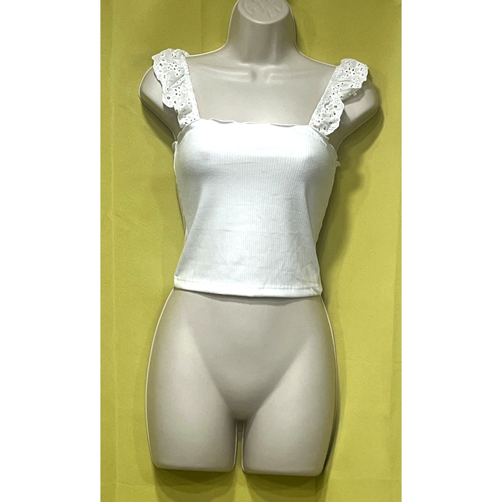 Other Good Luck Gem Eyelet Trim Tank Top In Off White, XS Size XS / US 0-2 / IT 36-38 - 9 Thumbnail