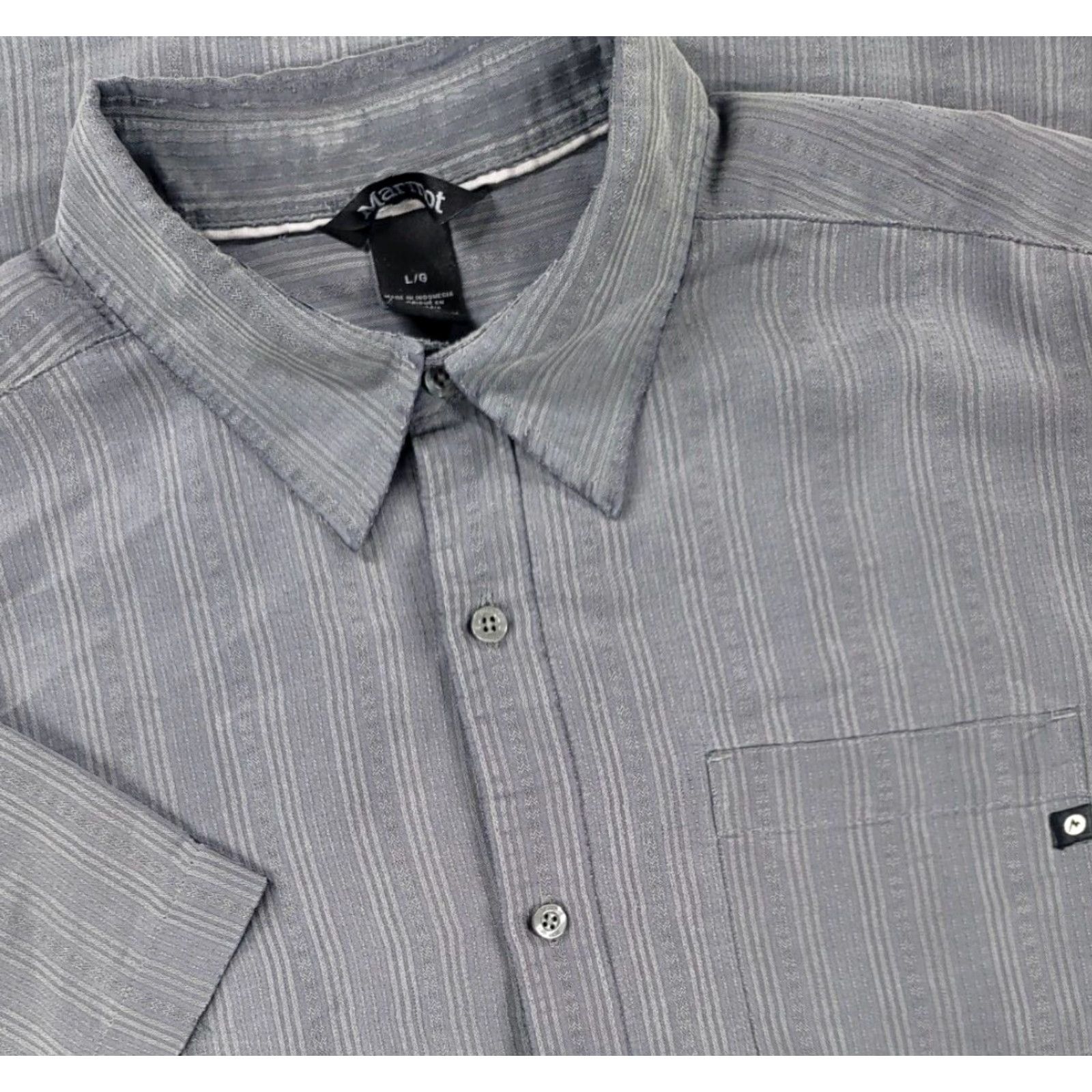 Marmot Marmot Shirt Mens L Gray Southwestern Casual Hiking Climbing Camp Sport Logo Size US L / EU 52-54 / 3 - 2 Thumbnail