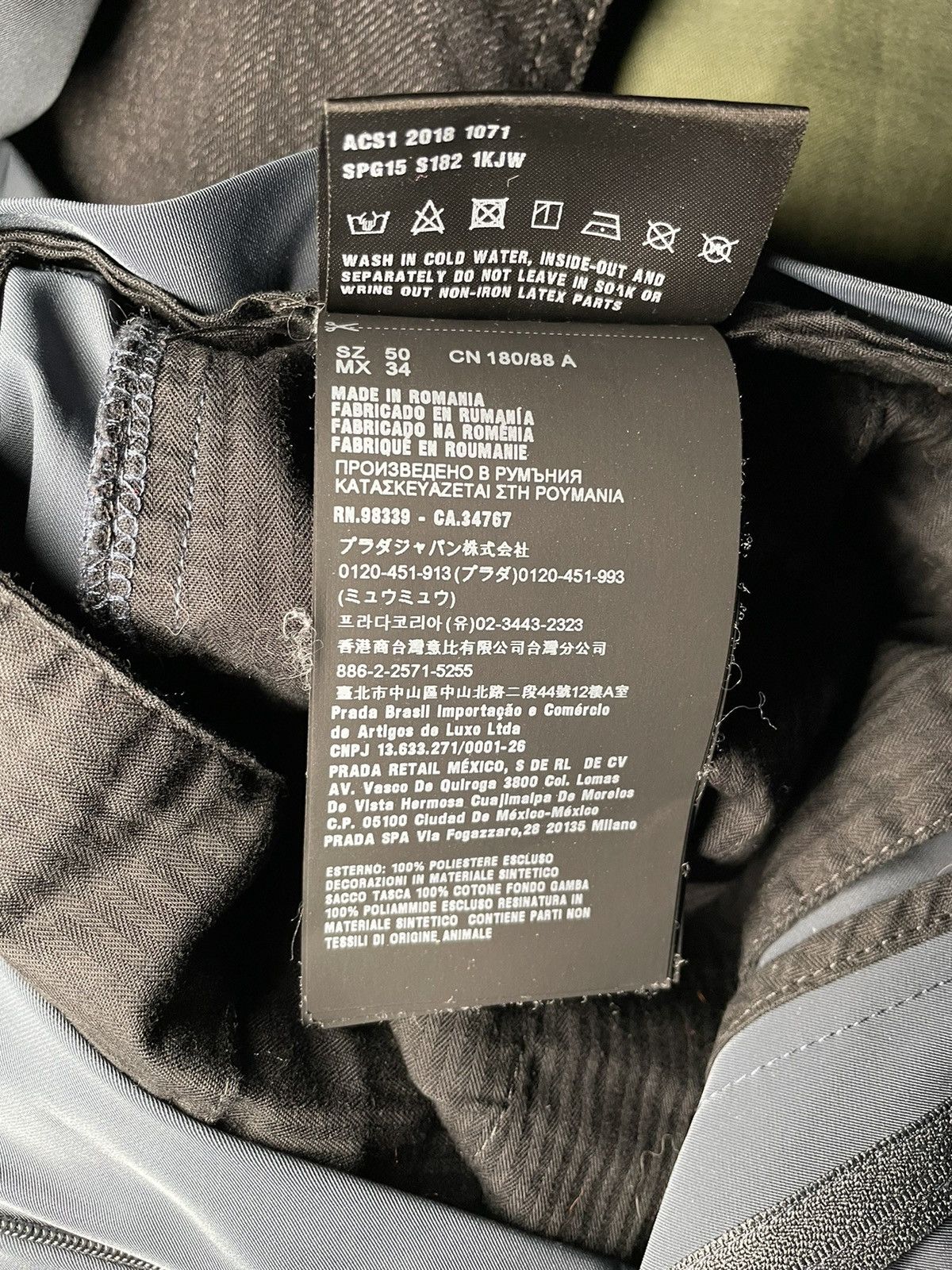 Prada Prada SS 2018 Gabardine Velcro Pants Size US 34 / EU 50 - 16 Thumbnail