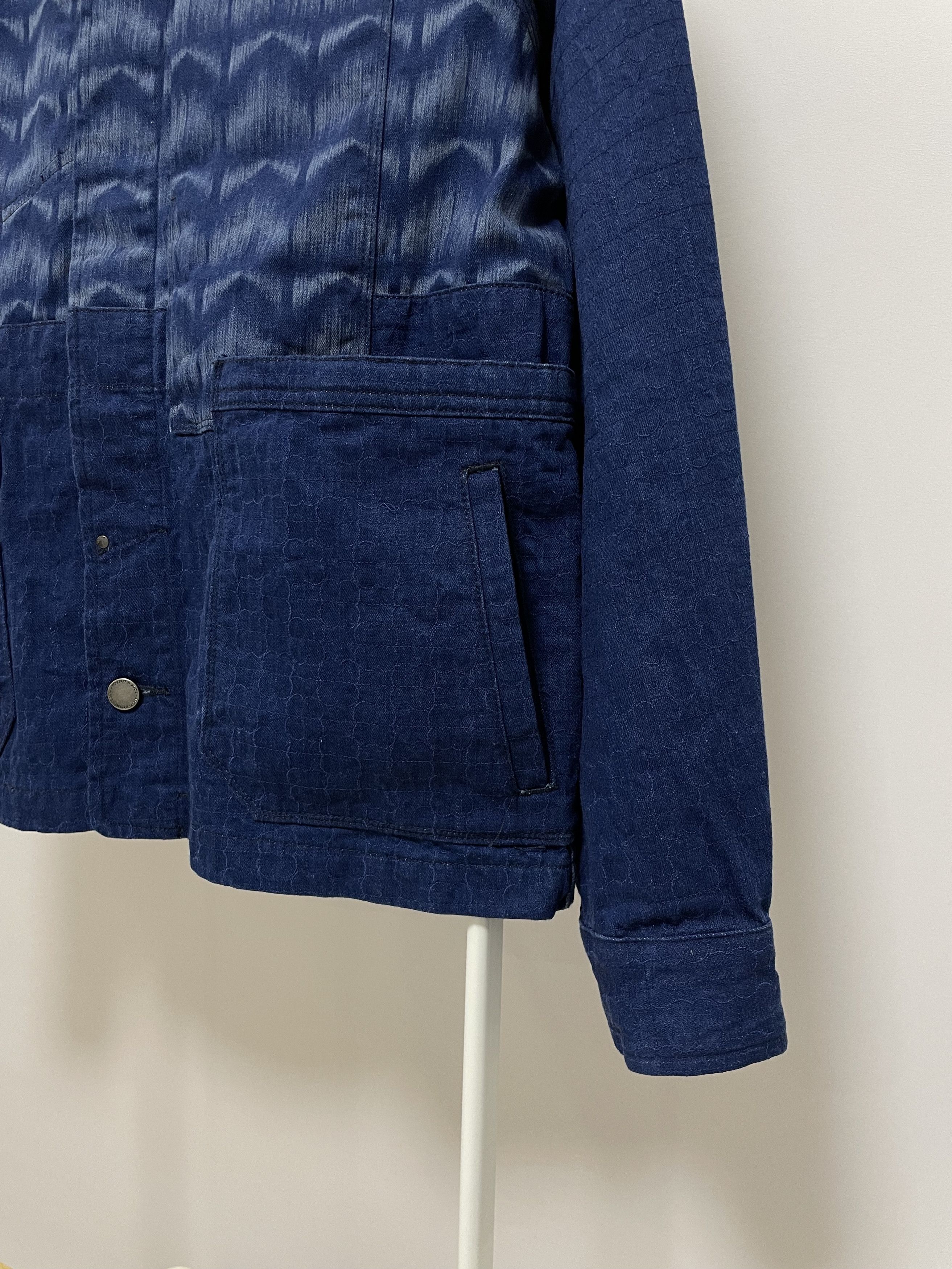 Scotch & Soda SCOTCH & SODA Ams Radio Blauw Denim Jacket Mr. Blue Printed Size US L / EU 52-54 / 3 - 12 Thumbnail