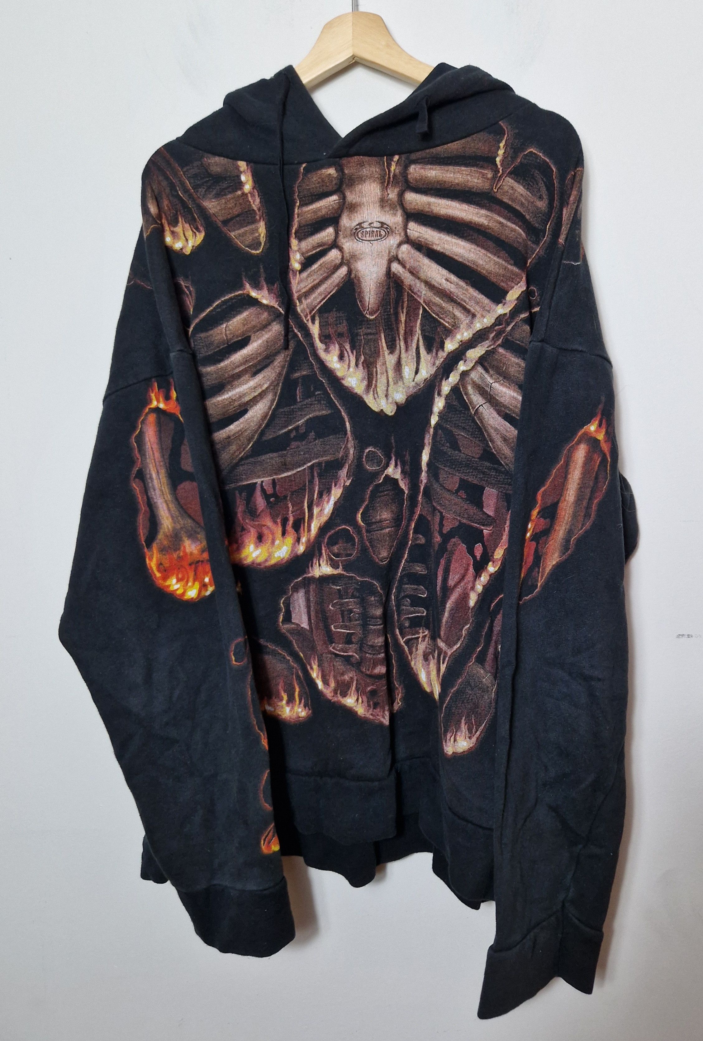 Band Tees × Vintage Spiral skeleton vintage sweatshirt alternative goth punk Size US XXL / EU 58 / 5 - 1 Thumbnail