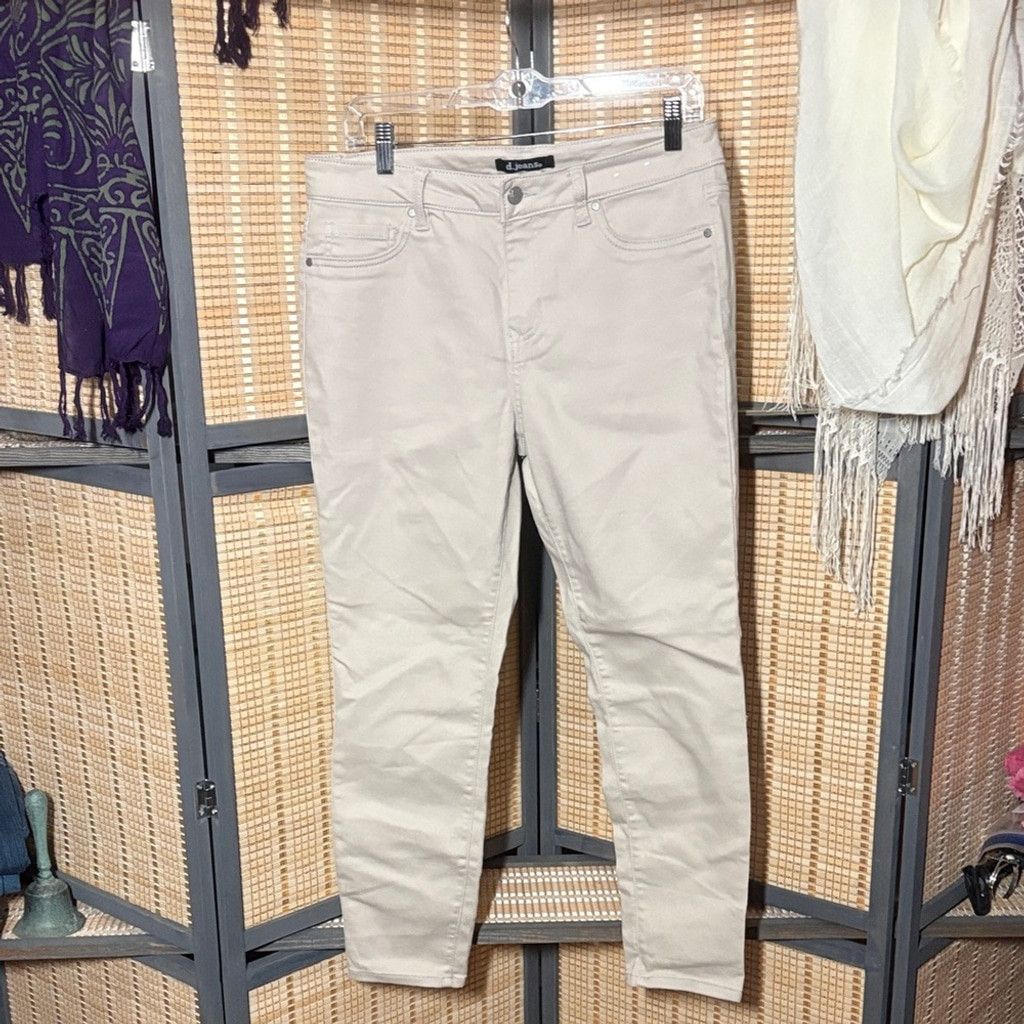 Other D. Jeans Light Beige Skinny Jeans Size 34" / US 12 / IT 48 - 1 Thumbnail