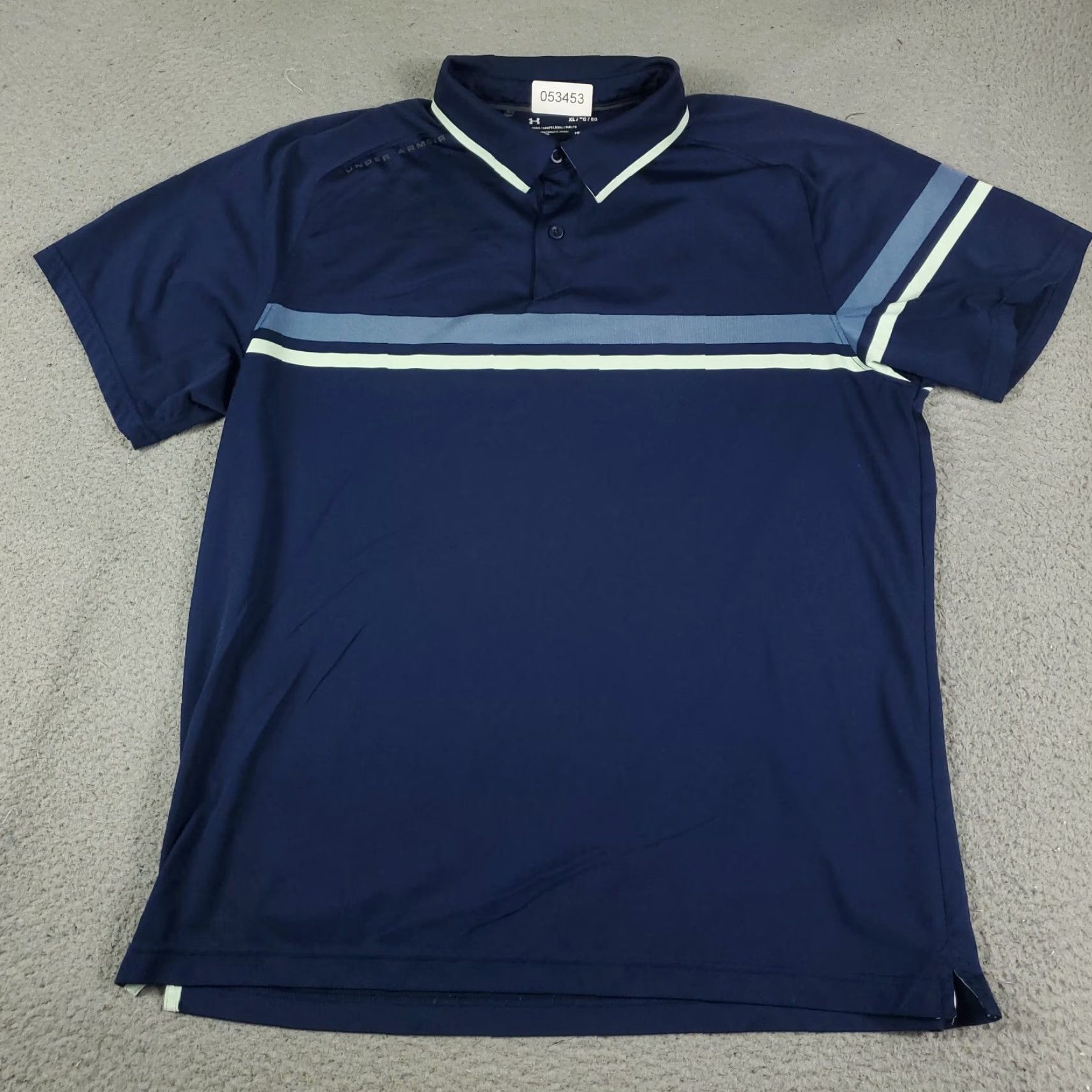 Under Armour Under Armour Polo Shirt Mens XL Navy Blue Golf Casual Short Sleeve Polo Shirt XL Mens Navy Blue Under Armour Shirt Polo Golf Casual Short Sleeve Size US XL / EU 56 / 4 - 2 Thumbnail