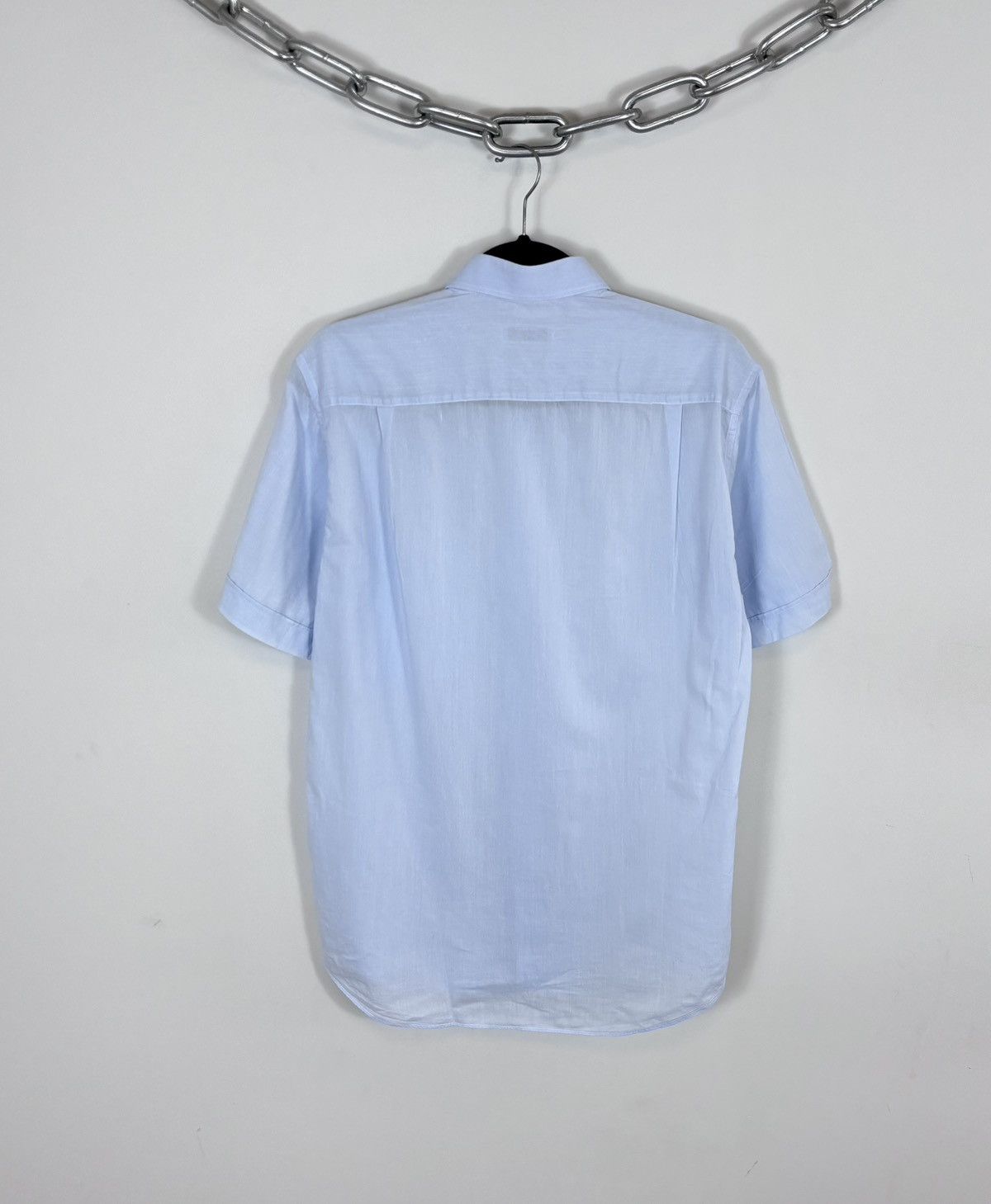 Aquascutum Vintage Aquascutum Men’s Light Blue Short Sleeve Shirt Size US M / EU 48-50 / 2 - 10 Thumbnail