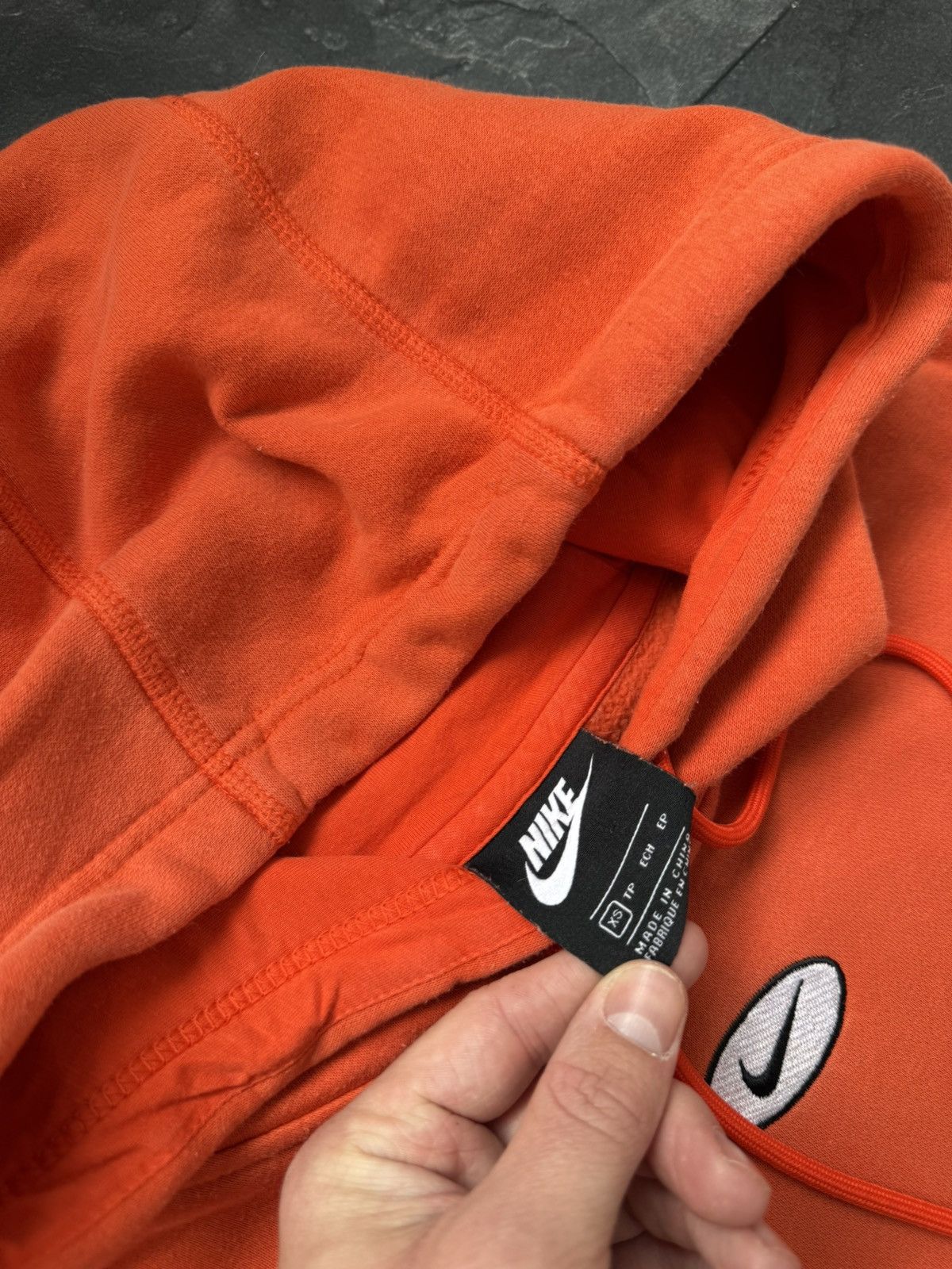 Nike × Vintage Vintage Nike big logo swoosh hoodie Size US XS / EU 42 / 0 - 4 Thumbnail