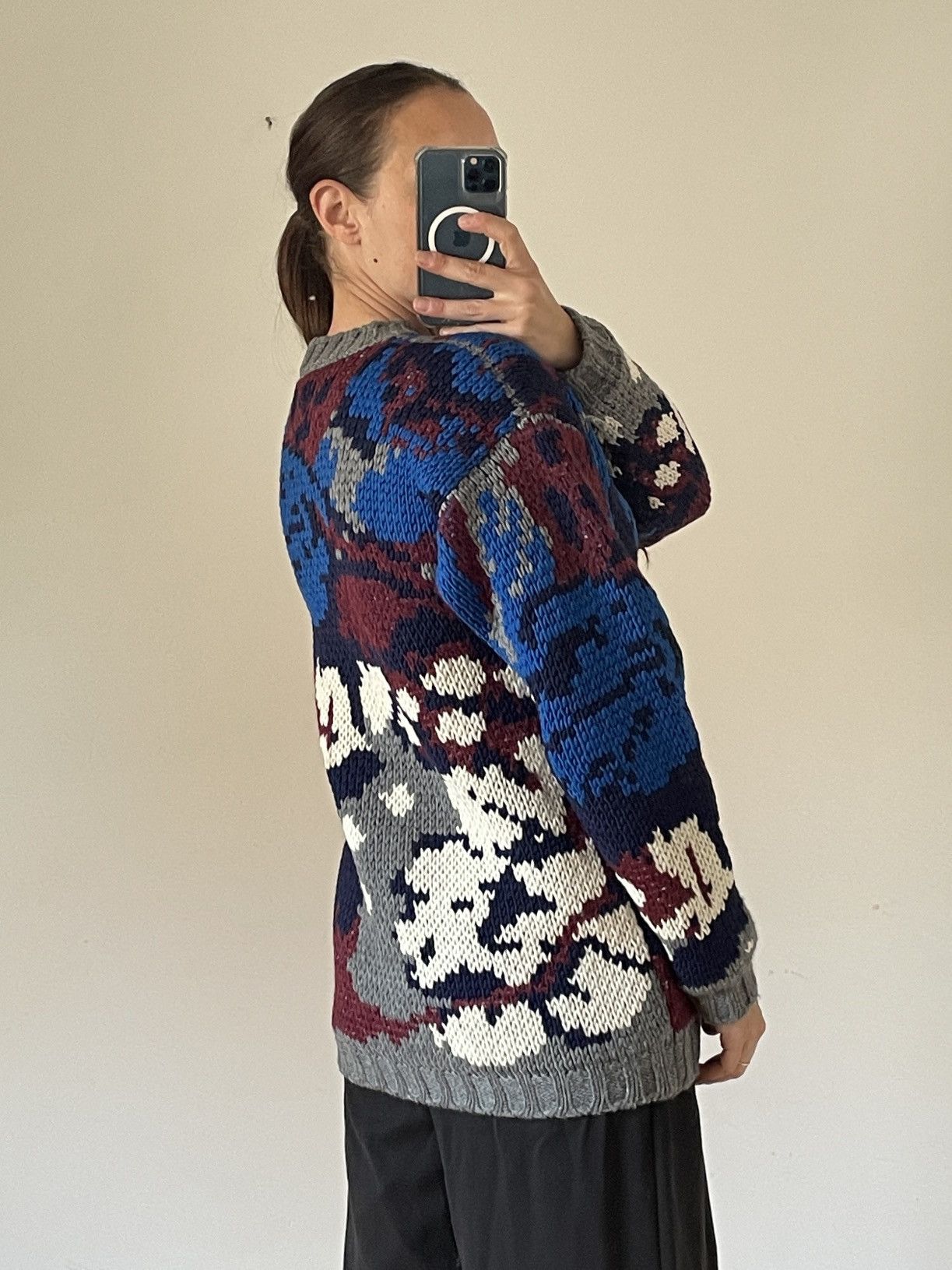 Joseph Joseph Chunky Merino Wool Floral Knit RRP €615 Size XS / US 0-2 / IT 36-38 - 5 Thumbnail