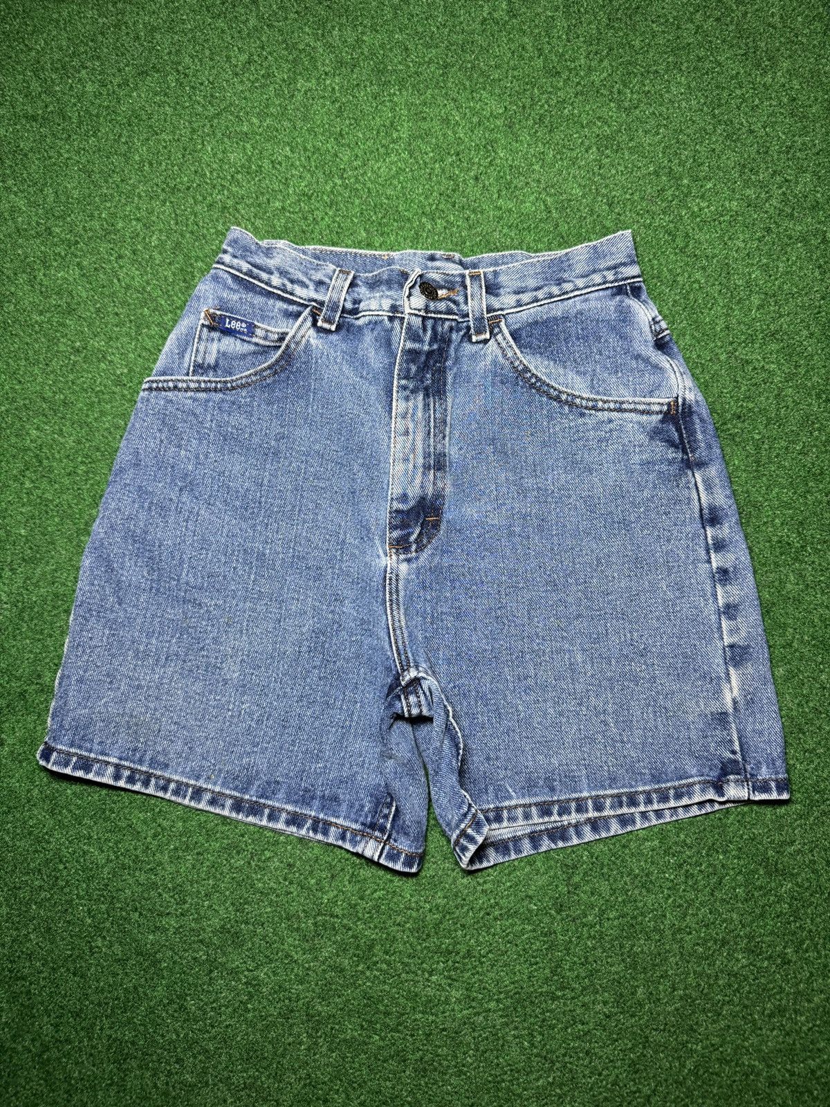 Vintage Vintage 90s Lee Jorts Womens 6 Med 26 7” Grunge Denim Shorts Size 28" / US 6 / IT 42 - 3 Thumbnail
