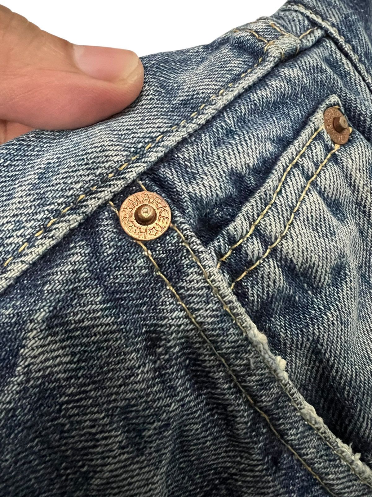 Blue Blue Japan Blue Blue Japan Distress Selvedge Jean Size US 32 / EU 48 - 10 Thumbnail