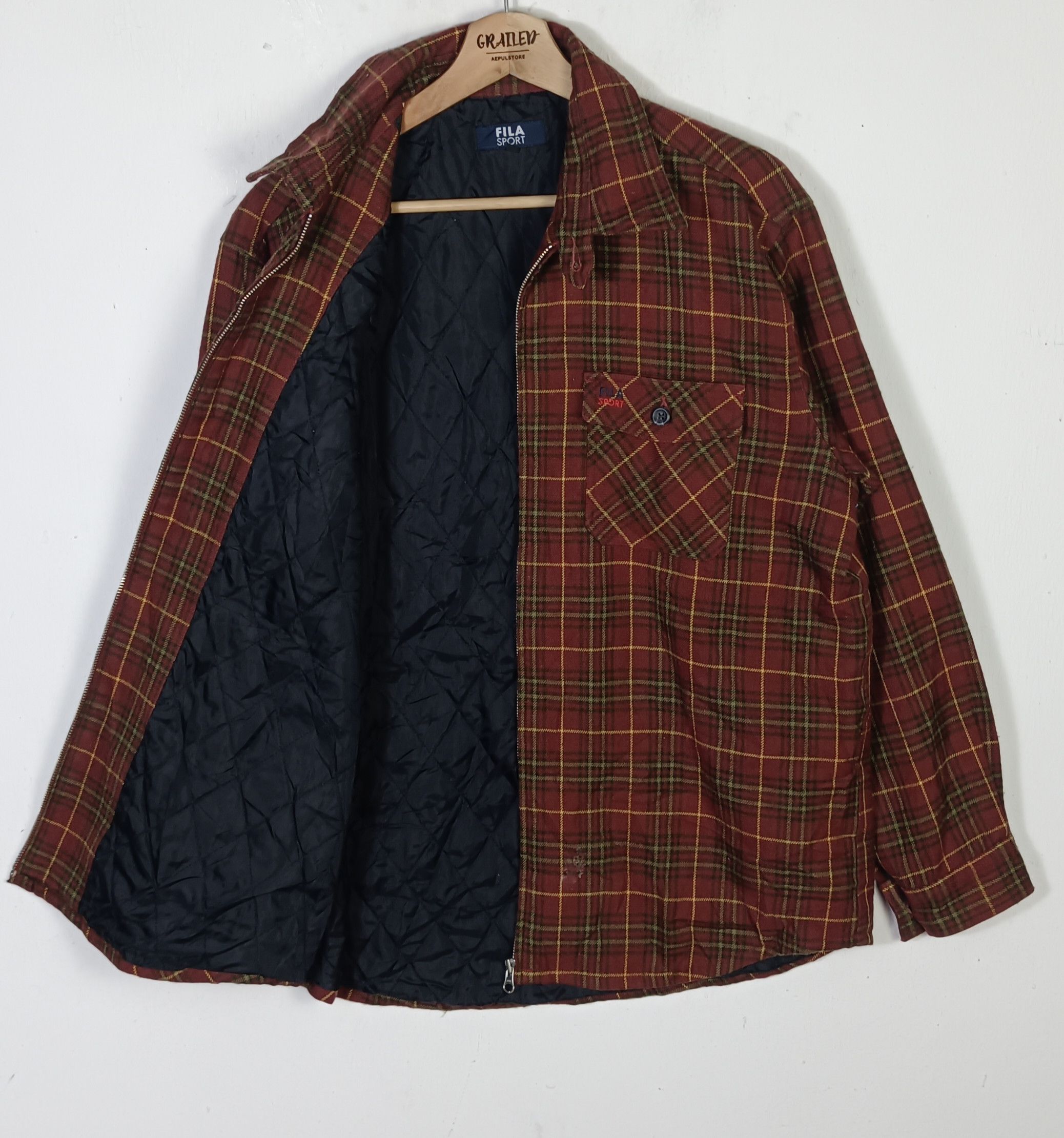 Fila Fila Sport Puffer Inner Button Up Jacket Size US L / EU 52-54 / 3 - 2 Thumbnail
