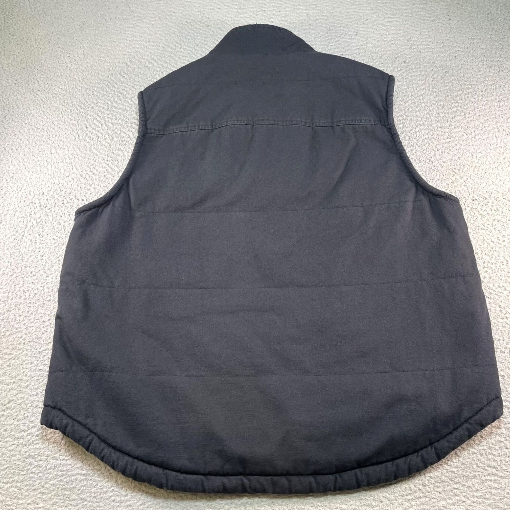 Lee Lee Vest XL Gray Canvas Quilted Insulated Sherpa Lined Full Zip Pockets Mens Outdoor Workwear Vest Size US XL / EU 56 / 4 - 5 Thumbnail