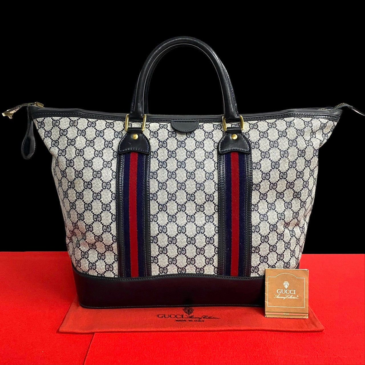 Gucci Handbag Blue Leather