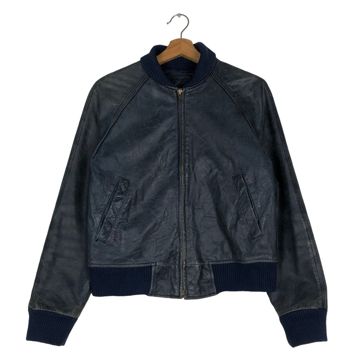 Japanese Brand 🔥BIKER LEATHER JACKET JAPAN MADE INSPIRE ISSEY MIYAKE Size US XS / EU 42 / 0 - 1 Thumbnail