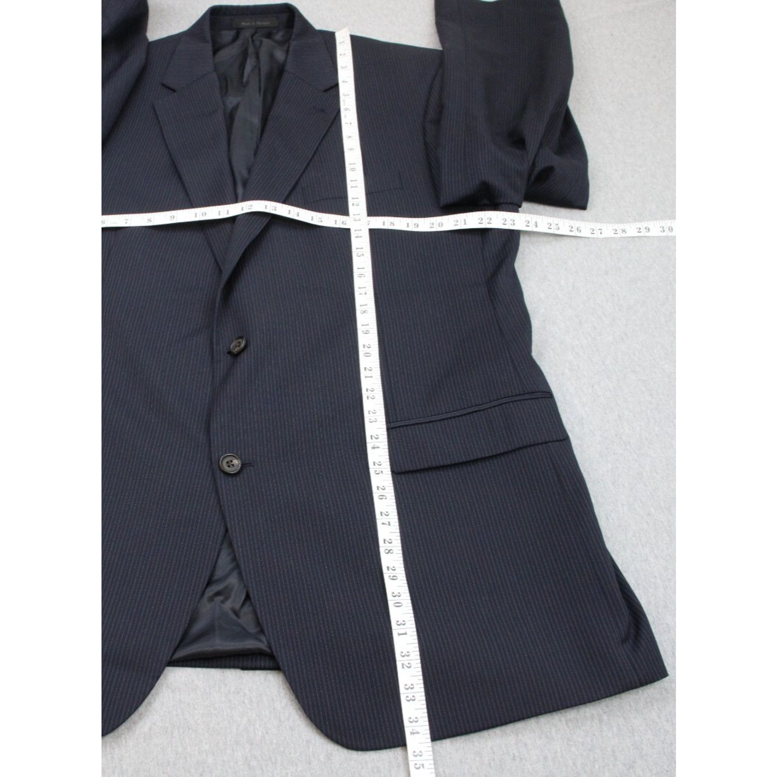 Lauren Ralph Lauren Lauren Ralph Lauren Blazer Men 46L Navy Blue Striped Size 46L - 9 Thumbnail