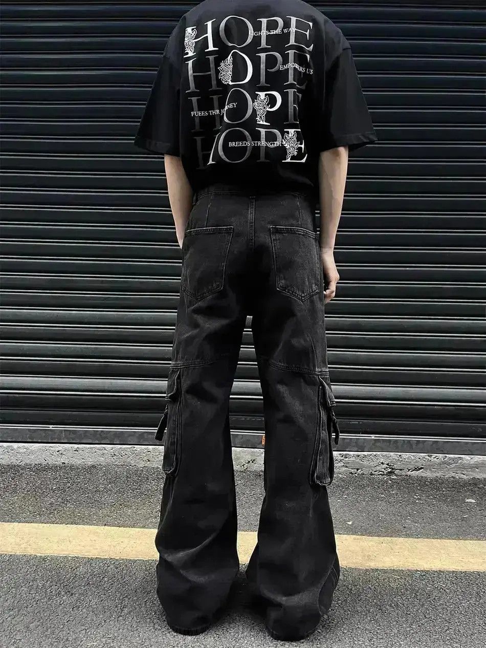 Japanese Brand Large pocket loose floor mop casual pants Size US 32 / EU 48 - 6 Thumbnail