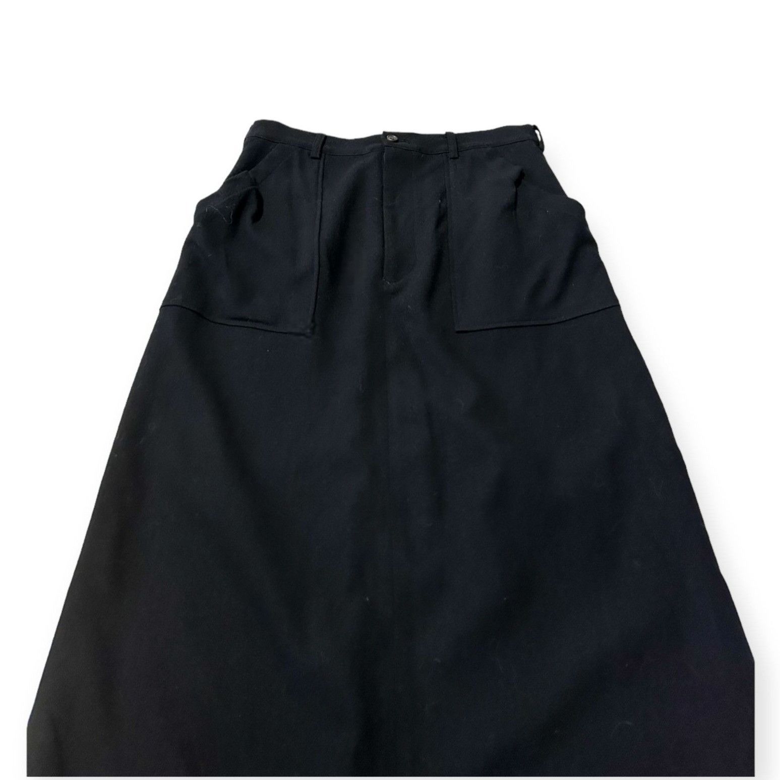 Y's Vintage Y’s Yohji Yamamoto Black wool midi skirt, One size Size 30" / US 8 / IT 44 - 6 Thumbnail