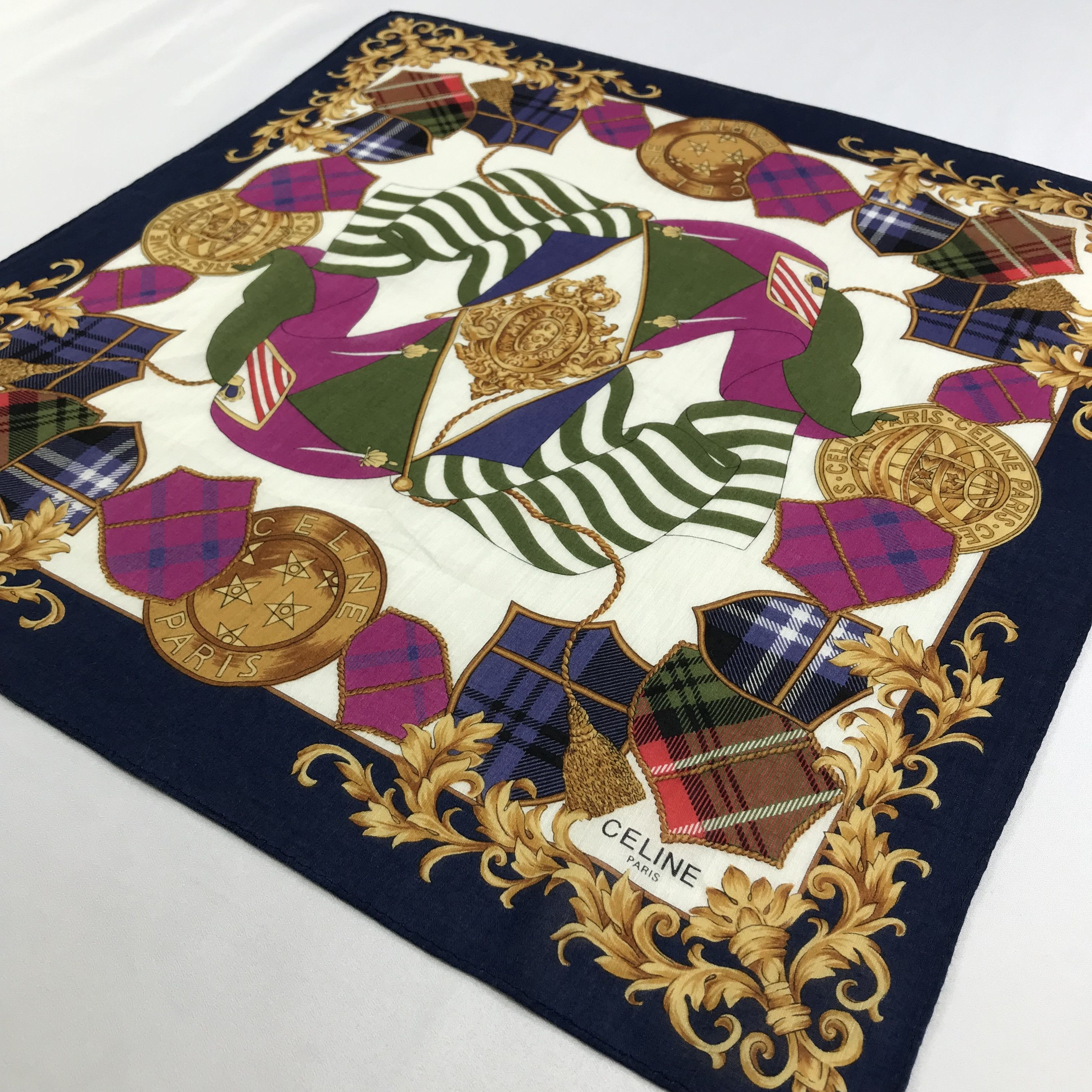 Celine × Vintage Celine Bandana / Handkerchief / Neckerchief - S2602 Size ONE SIZE - 2 Thumbnail