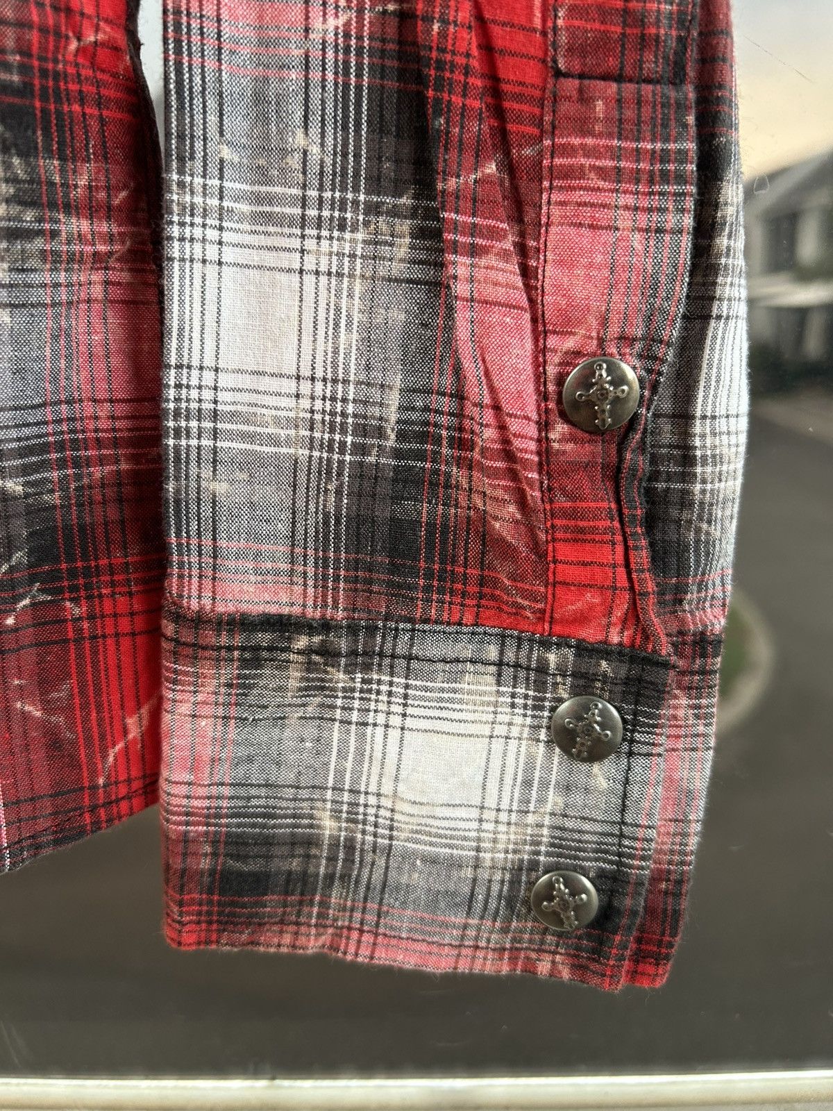 In The Attic In the Attic Changeable Design Distressed Punk Flannel Shirt Size L / US 10 / IT 46 - 5 Thumbnail