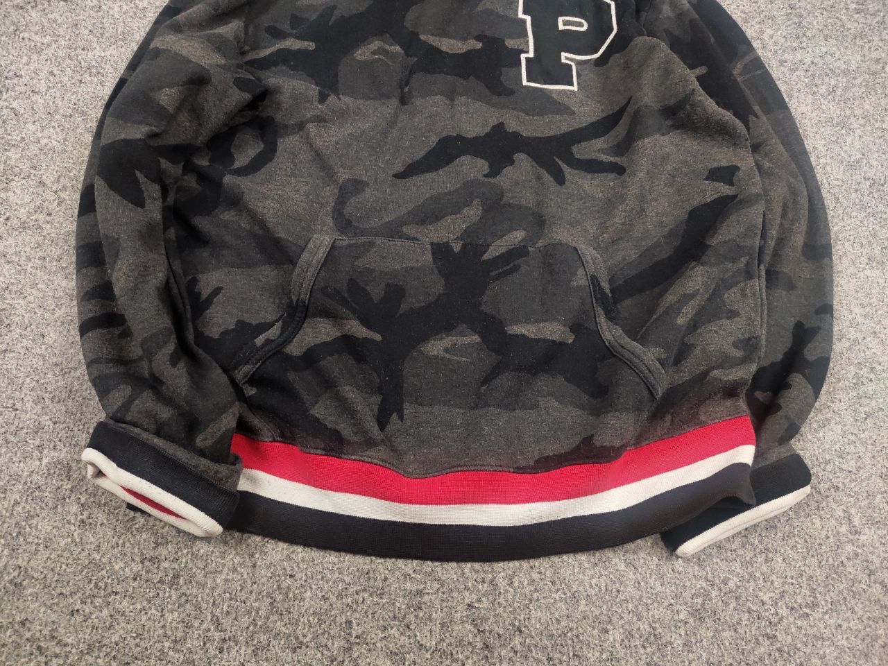 Polo Ralph Lauren Polo Ralph Lauren camo Gray Letterman hoodie Vintage Style Size US S / EU 44-46 / 1 - 6 Thumbnail
