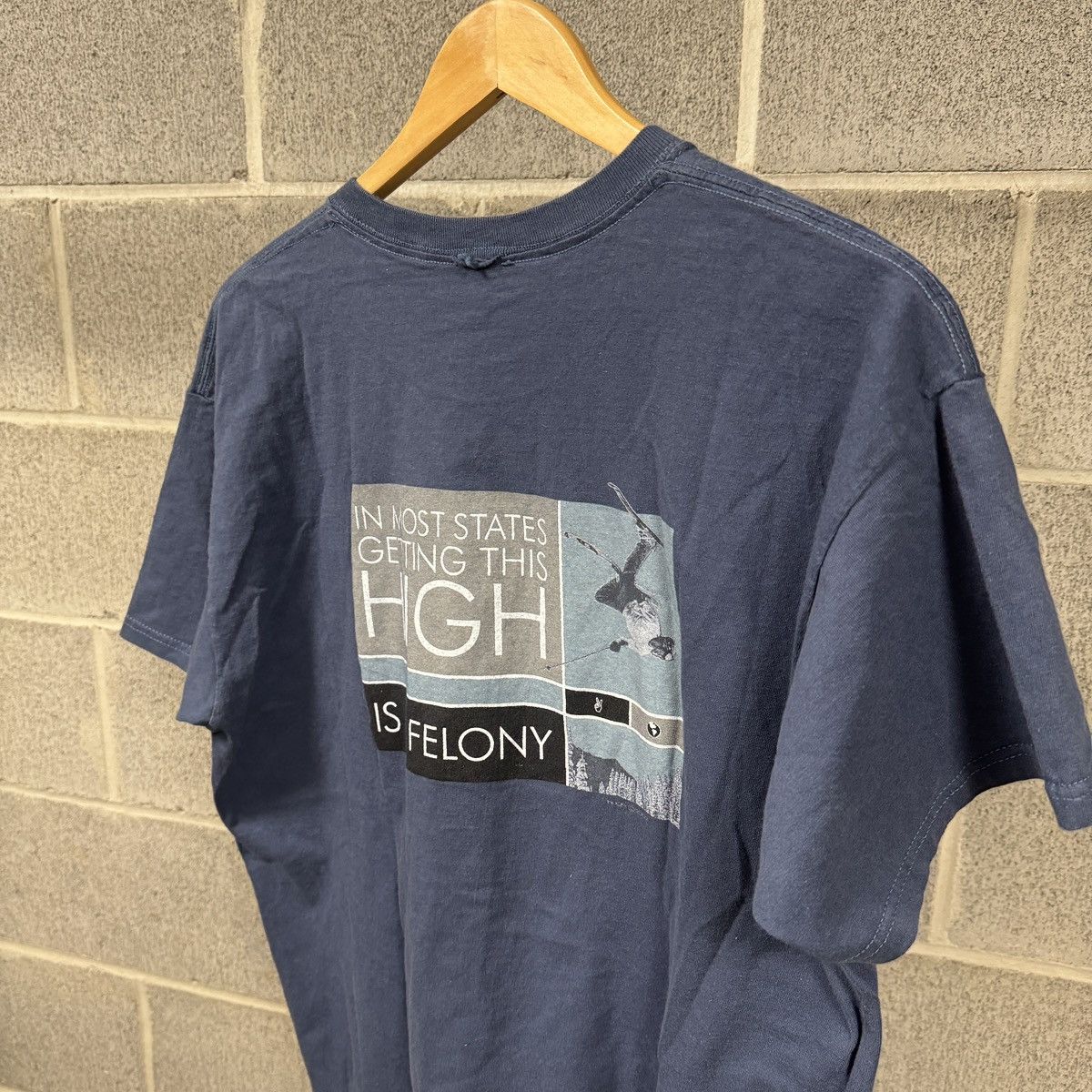 Vintage Getting This High Is A Felony Killington Ski Tee ERD Grunge Size US L / EU 52-54 / 3 - 4 Thumbnail