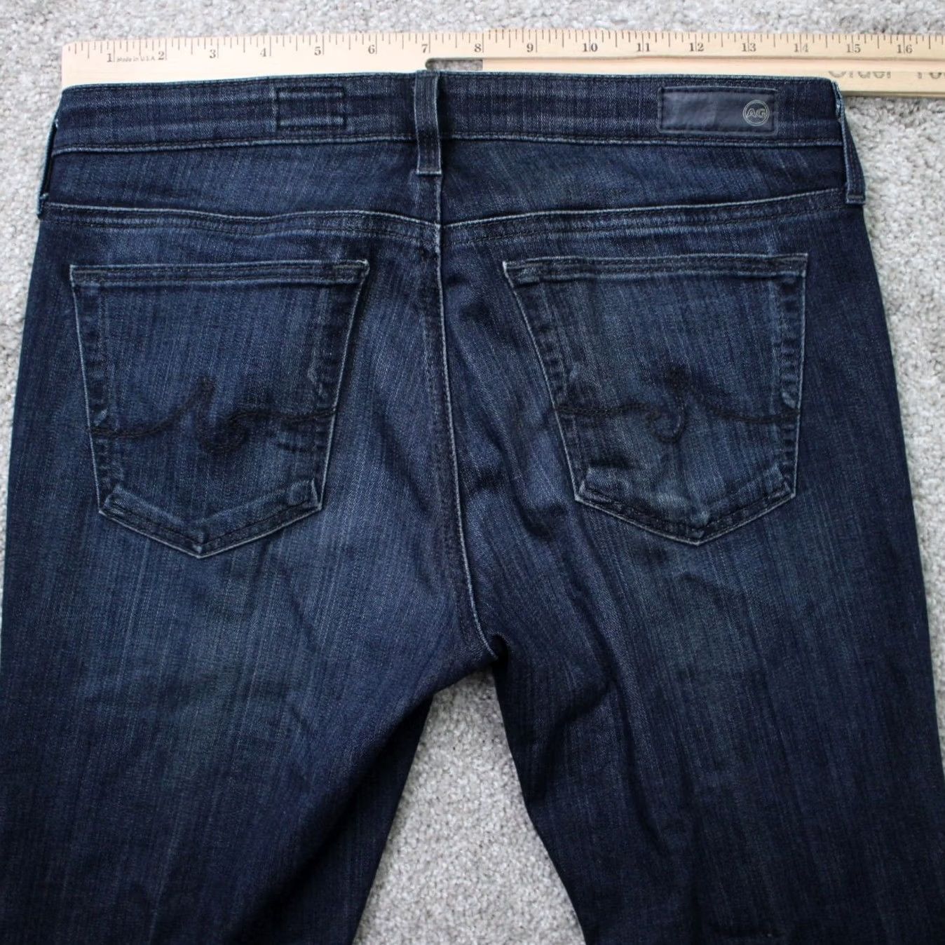 Vintage AG Adriano Goldschmied Jeans Women 26 x 28 Blue Legging Ankle Super Skinny Ankle Size 26" / US 2 / IT 38 - 7 Thumbnail