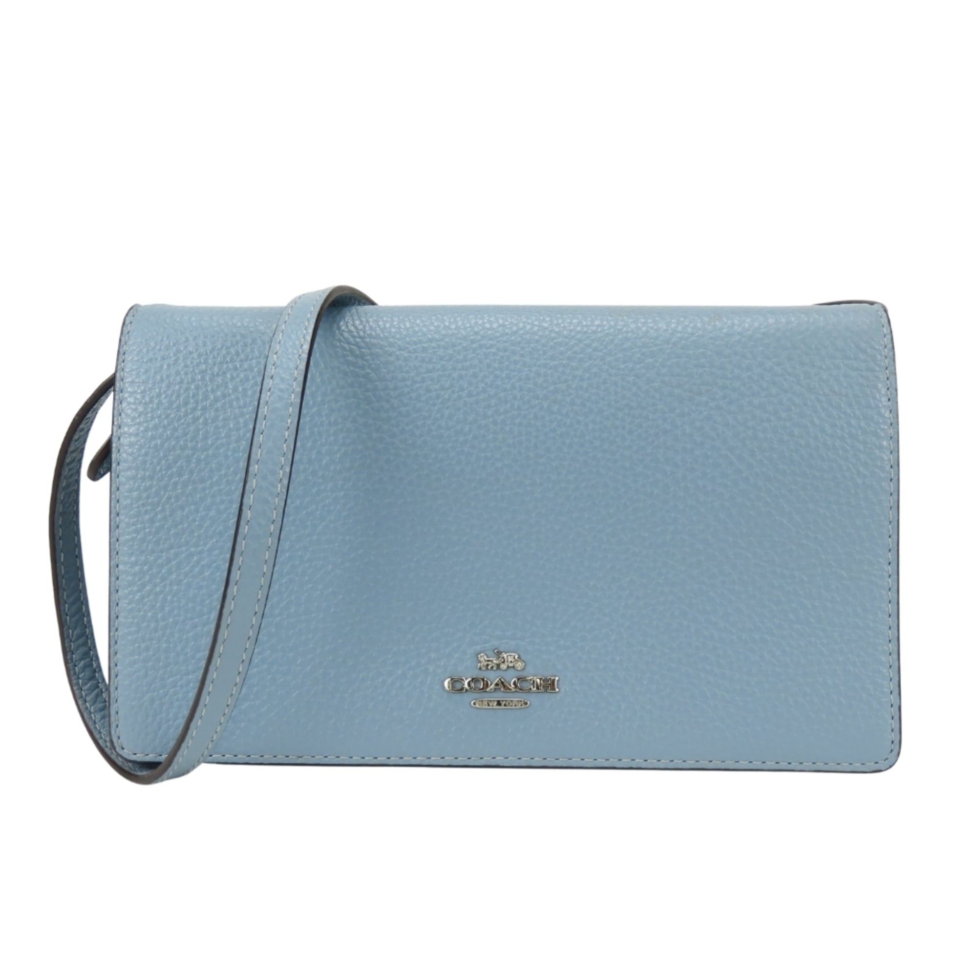 Coach Coach Long Wallet Shoulder F30256 Leather Blue Bag Clutch for Women COACH Size ONE SIZE - 1 Thumbnail