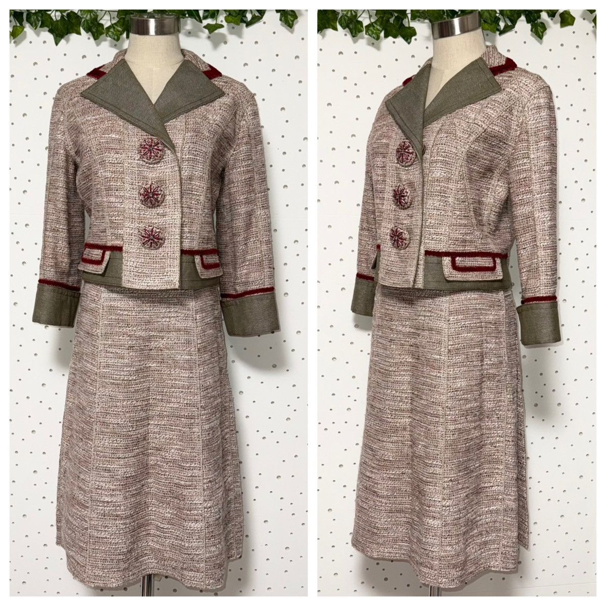 Louis Vuitton Authentic Louis Vuitton decorative beads tweed skirt suit 36 Size XS / US 0-2 / IT 36-38 - 6 Thumbnail