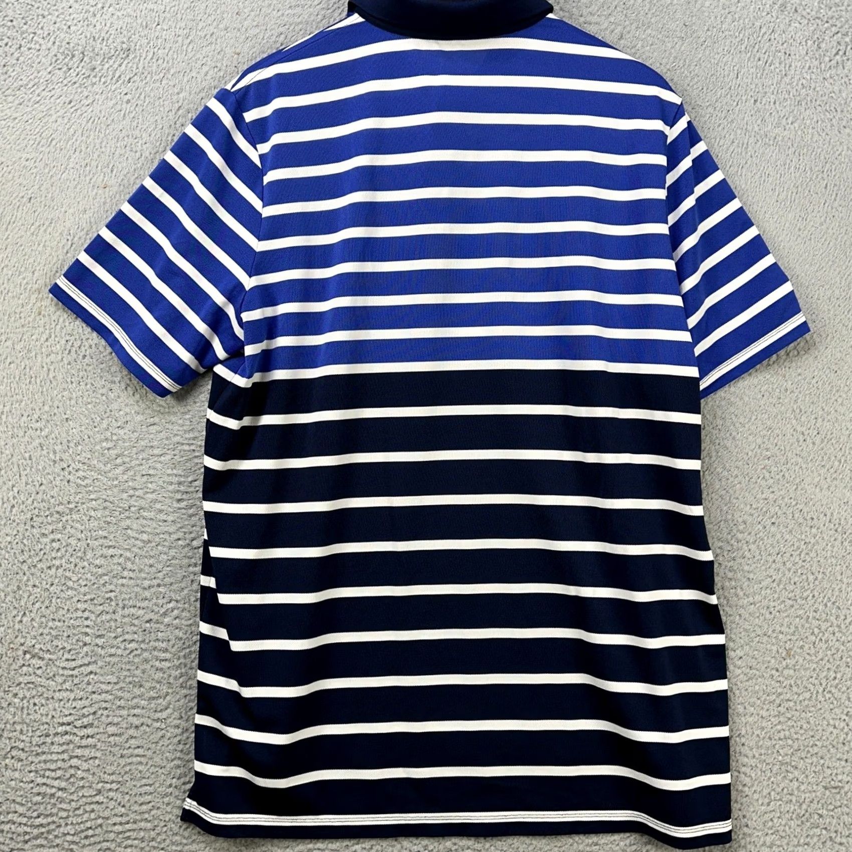 RLX Ralph Lauren RLX Ralph Lauren Polo Shirt Golf XL Blue Black Stripes Athletic Short Sleeve Men Size US XL / EU 56 / 4 - 3 Thumbnail
