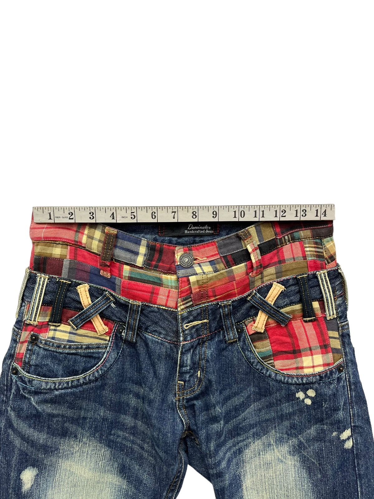 If Six Was Nine 🔥Grunge Patchwork Double Waist Distressed Mud Max Blast Size US 29 - 9 Thumbnail