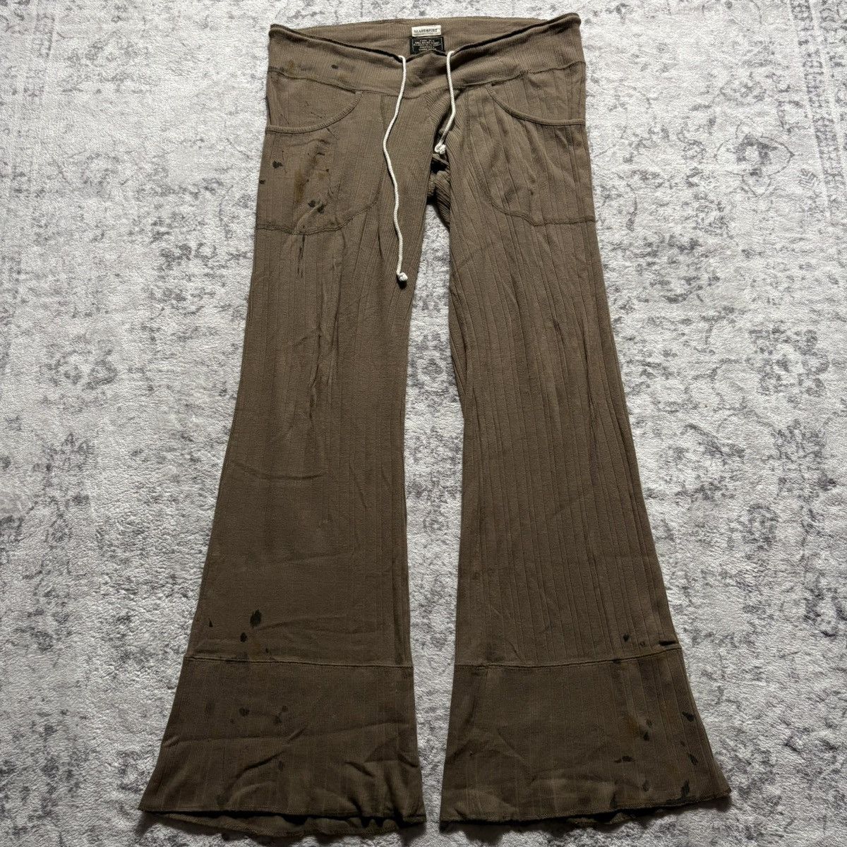 Share Spirit Homme Share Spirit Homme Ribbed Cotton Military Flared Sweatpants Size US 36 / EU 52 - 1 Thumbnail